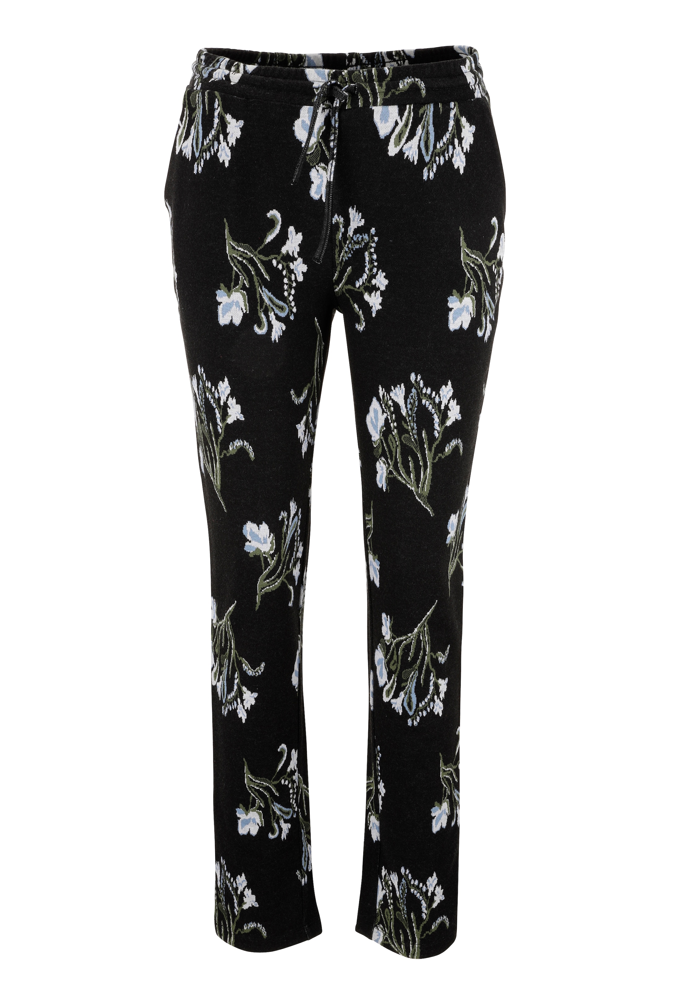 Aniston CASUAL Schlupfhose, mit farbharmonischem Blumen-Dessin