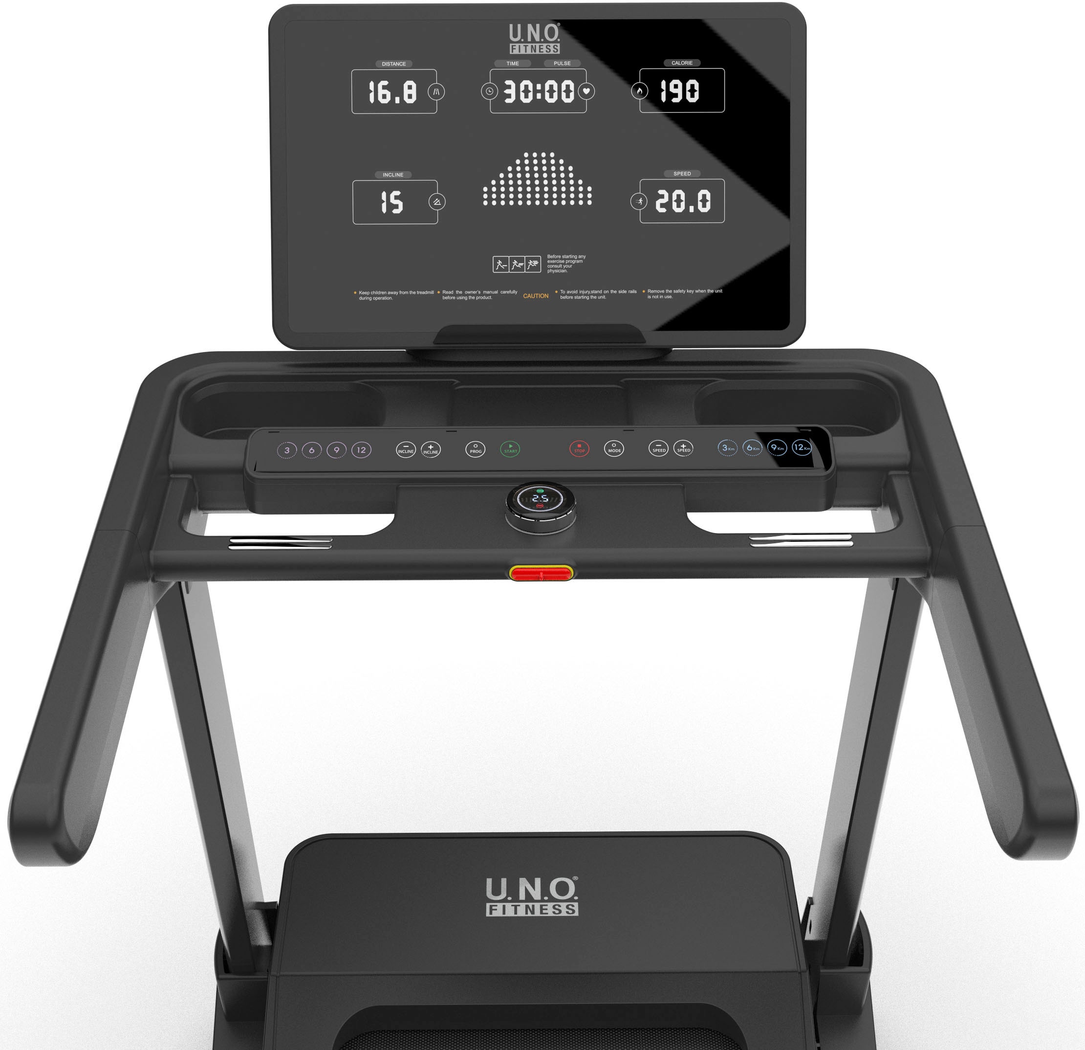 U.N.O. FITNESS Laufband »TM 10« Smart Knob