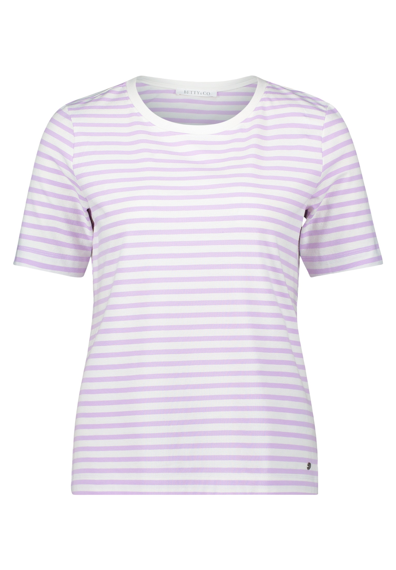 Betty&Co Kurzarmshirt "Damen Basic Shirt mit Ringel" 1 Stk. tlg. Ringel günstig online kaufen