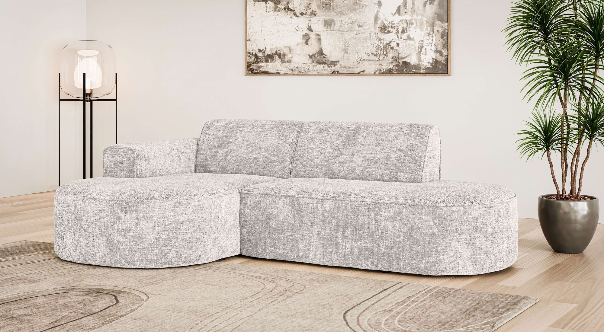 OTTO home Ecksofa "ADELLA XL Design-Sofa mit Recamiere rechts/links, 263/15 günstig online kaufen