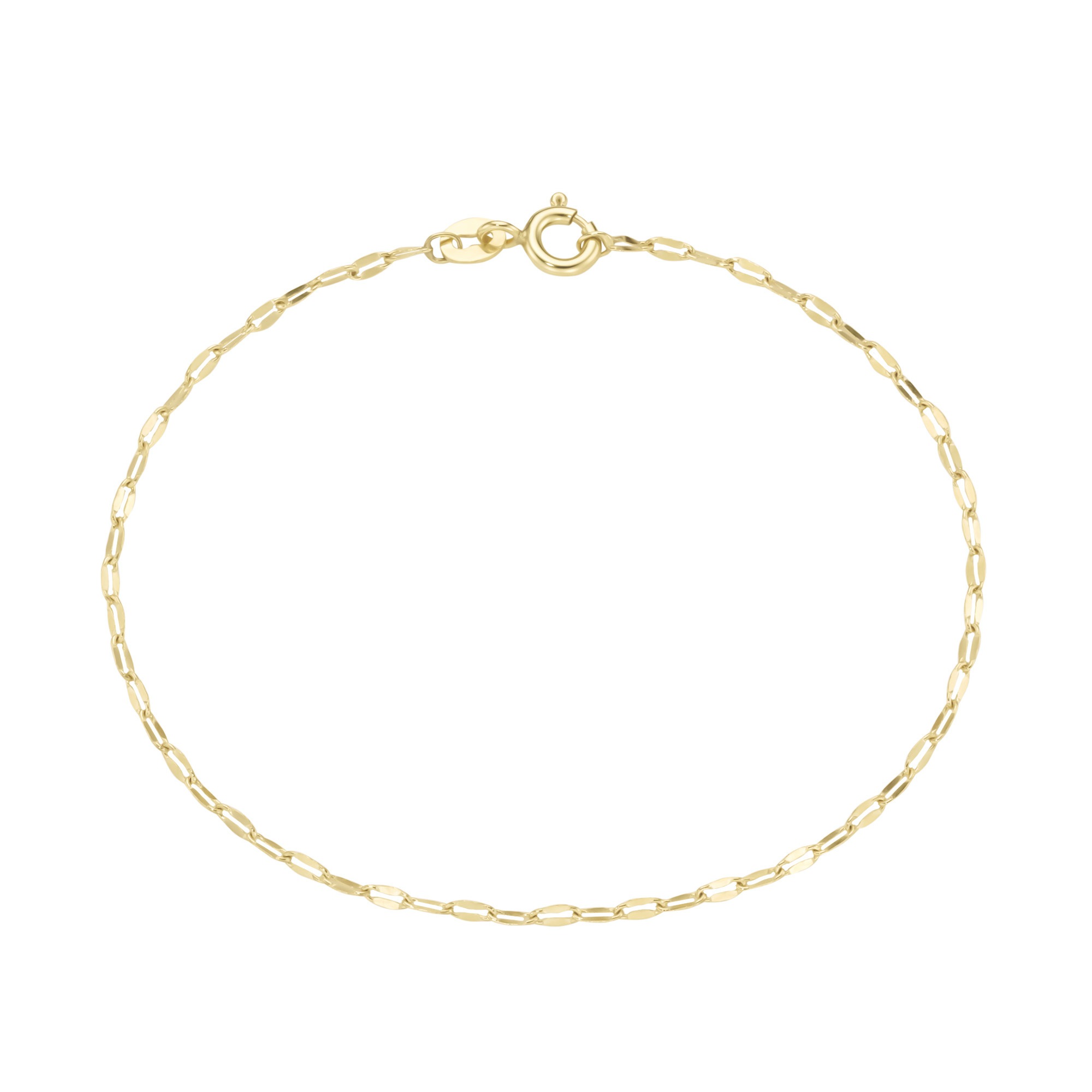 "Armband LUIGI MERANO ""fantasieförmig mit diamantierten Gliedern, Gold 375"", gold, Armbänder, Damen, 19cm, Gelbgold 375, Armband"