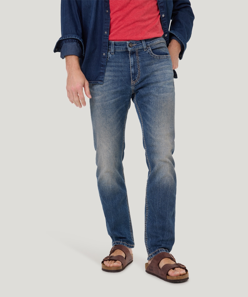 Pioneer Authentic Jeans Straight-Jeans "Rando Dicke Nähte" günstig online kaufen