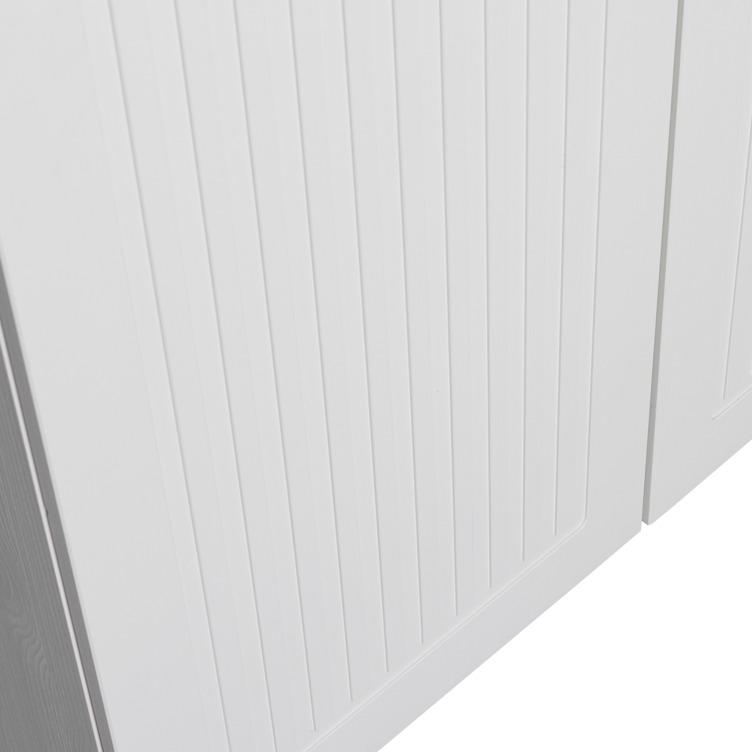WOOOD Garderobenschrank »Sipke mit geschliffenem Oberfläche und HDF-Rückwand (2-türig)« FSC®-Mix Massivkiefer, Hänge- und Legbereich