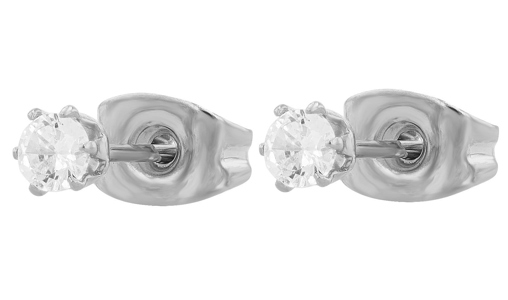 Adelia´s Paar Ohrhänger "Ohrringe – Ohrstecker aus Edelstahl mit Zirkonia" Ein kleines Geschenk mit großer Wirkung