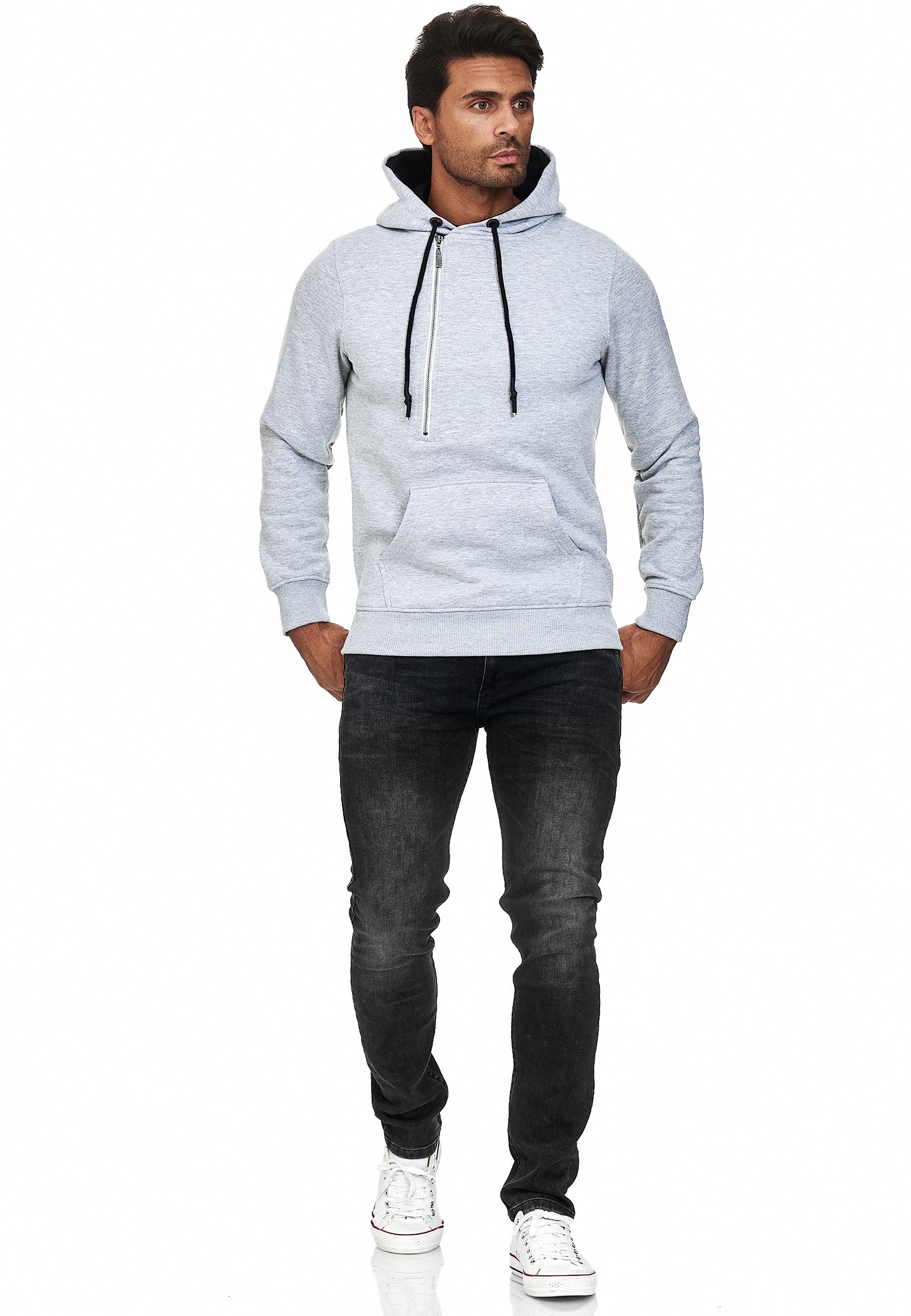 Rusty Neal Kapuzensweatshirt, mit seitlichem Reißverschluss günstig online kaufen