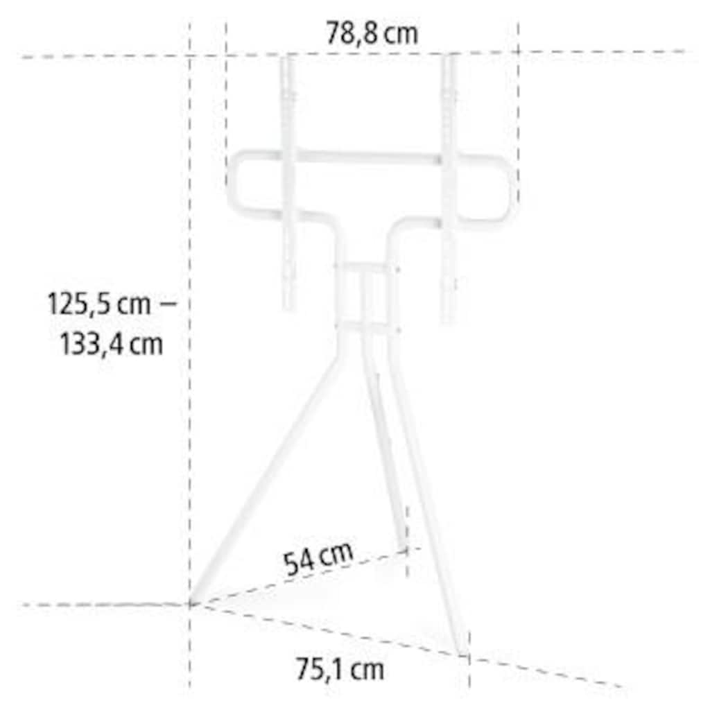 Hama TV-Standfuß »TV Stand "Staffelei-Design", 191 cm (75“), Weiß«, VESA 300 x 200, 300 x 300, 400 x 200, 400 x 300, 400 x 400, 600 x 400