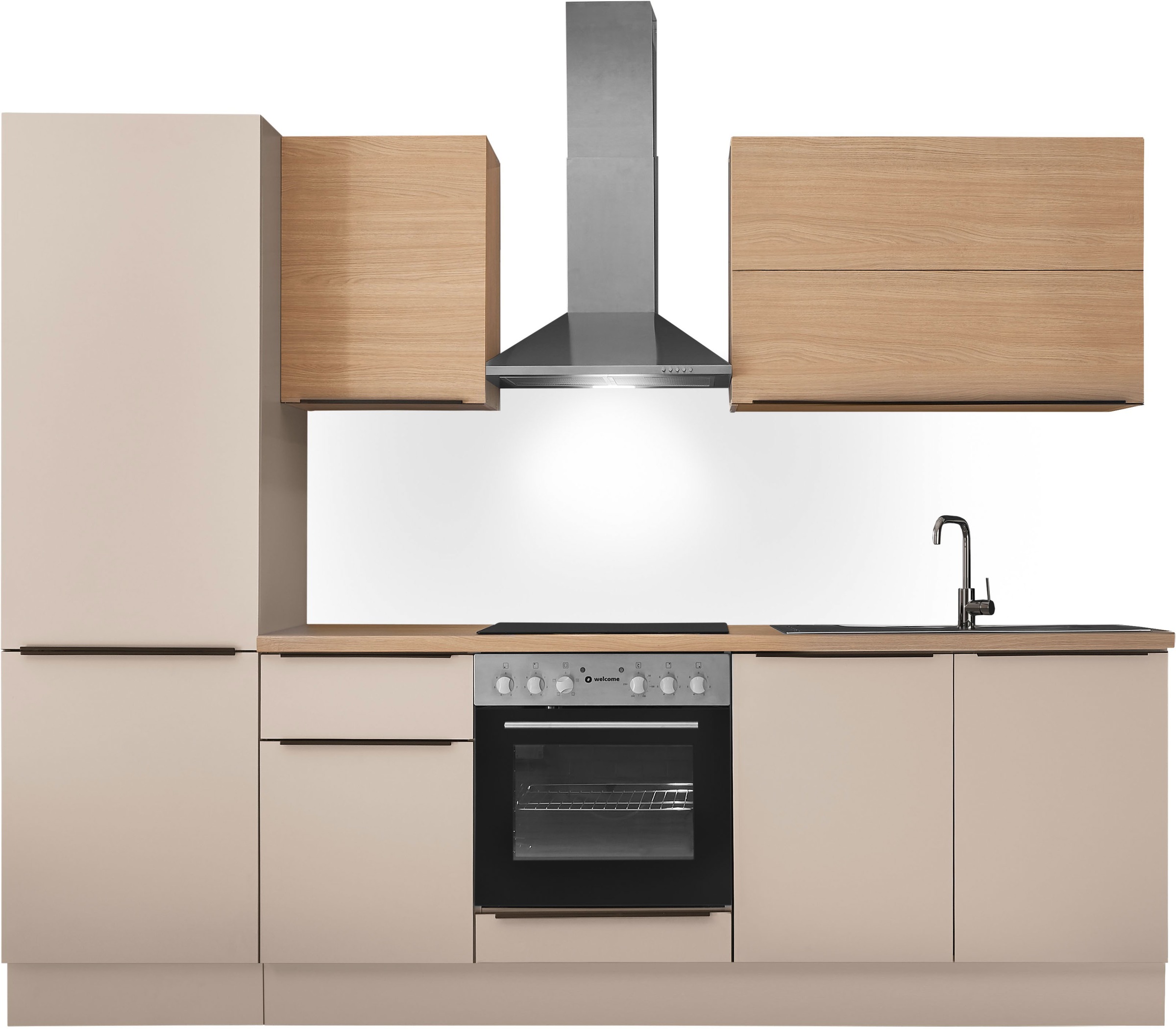 KOCHSTATION Küchenzeile "Cocco" Breite 270 cm, wahlweise mit E-Geräten und Induktion
