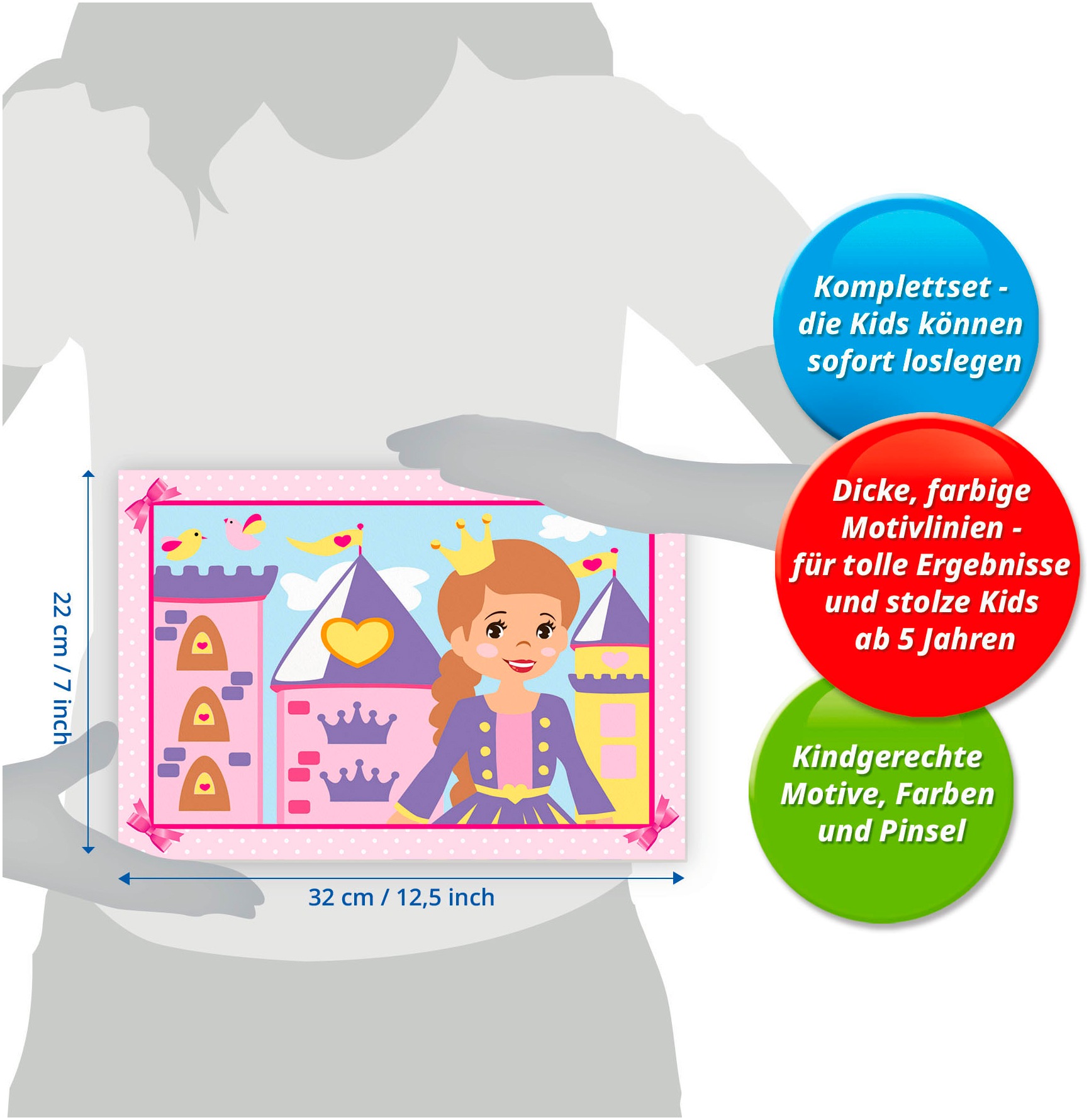Ravensburger Malen nach Zahlen »CreArt, Kleine Prinzessin«, Made in Europe