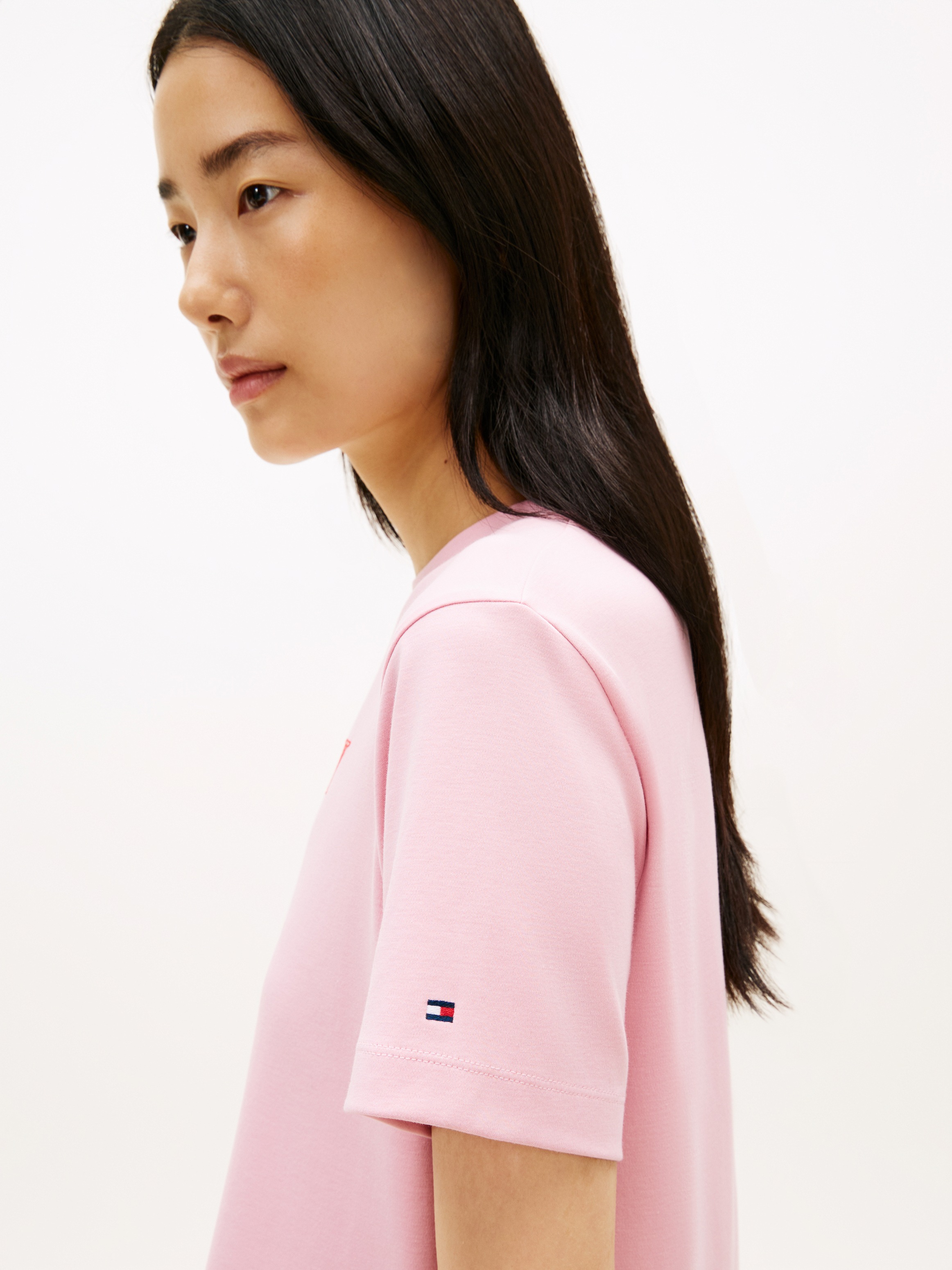 Tommy Hilfiger Kurzarmshirt "TILT GRAPHIC REG C-NK SS TEE" mit großem Logo- günstig online kaufen