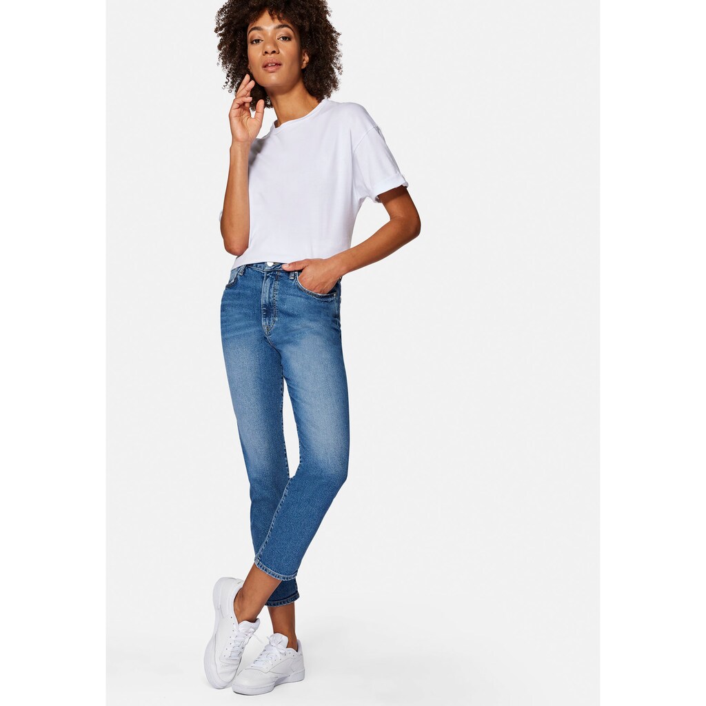 Damenmode Jeans Mavi Mom-Jeans »STELLA«, aus angenehm weicher Denimqualität mit hoher Formstabilität dark-blue