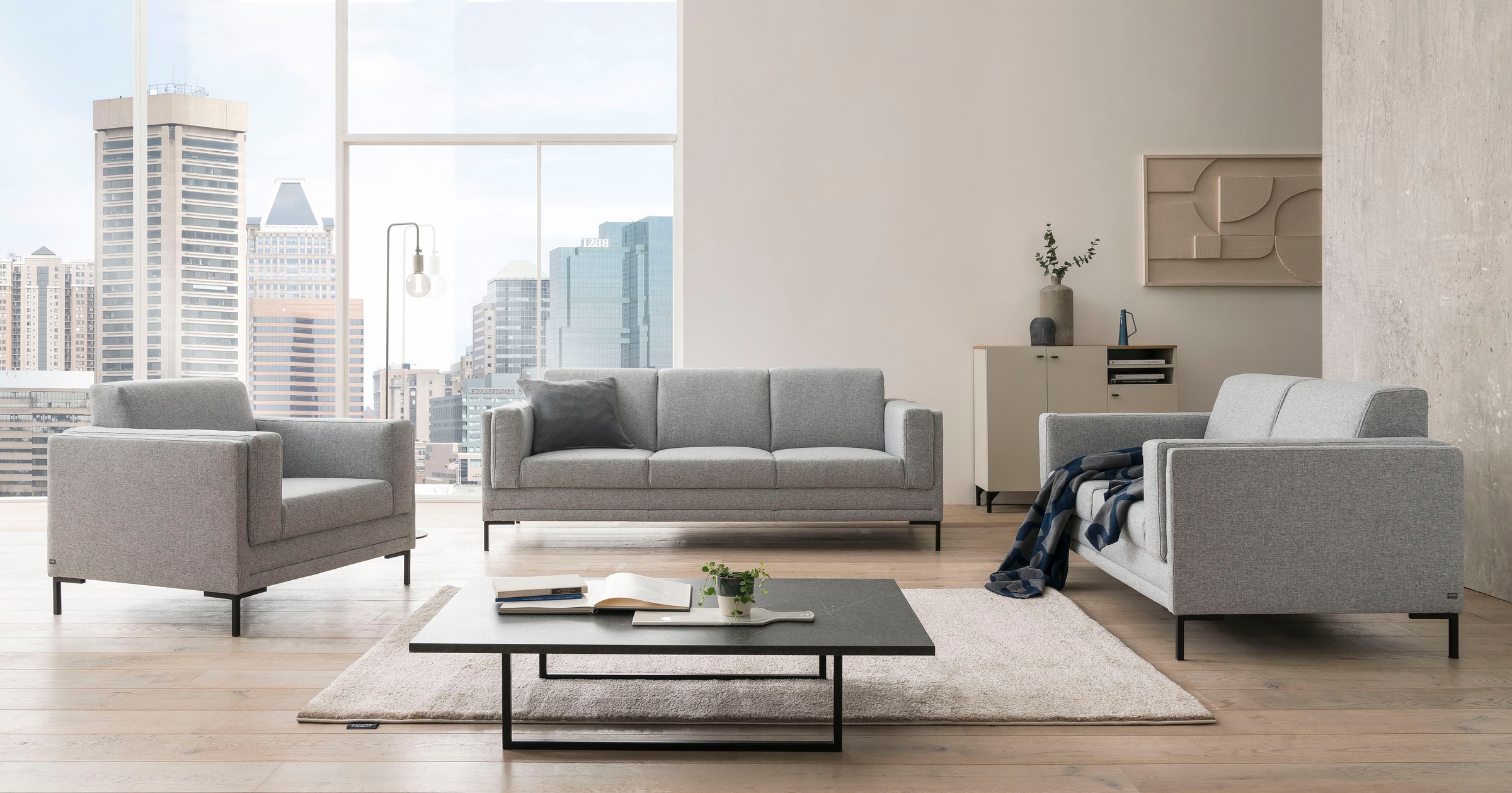 LOOKS by Wolfgang Joop 3-Sitzer »LOOKS VII«, klare Linien, edles Design