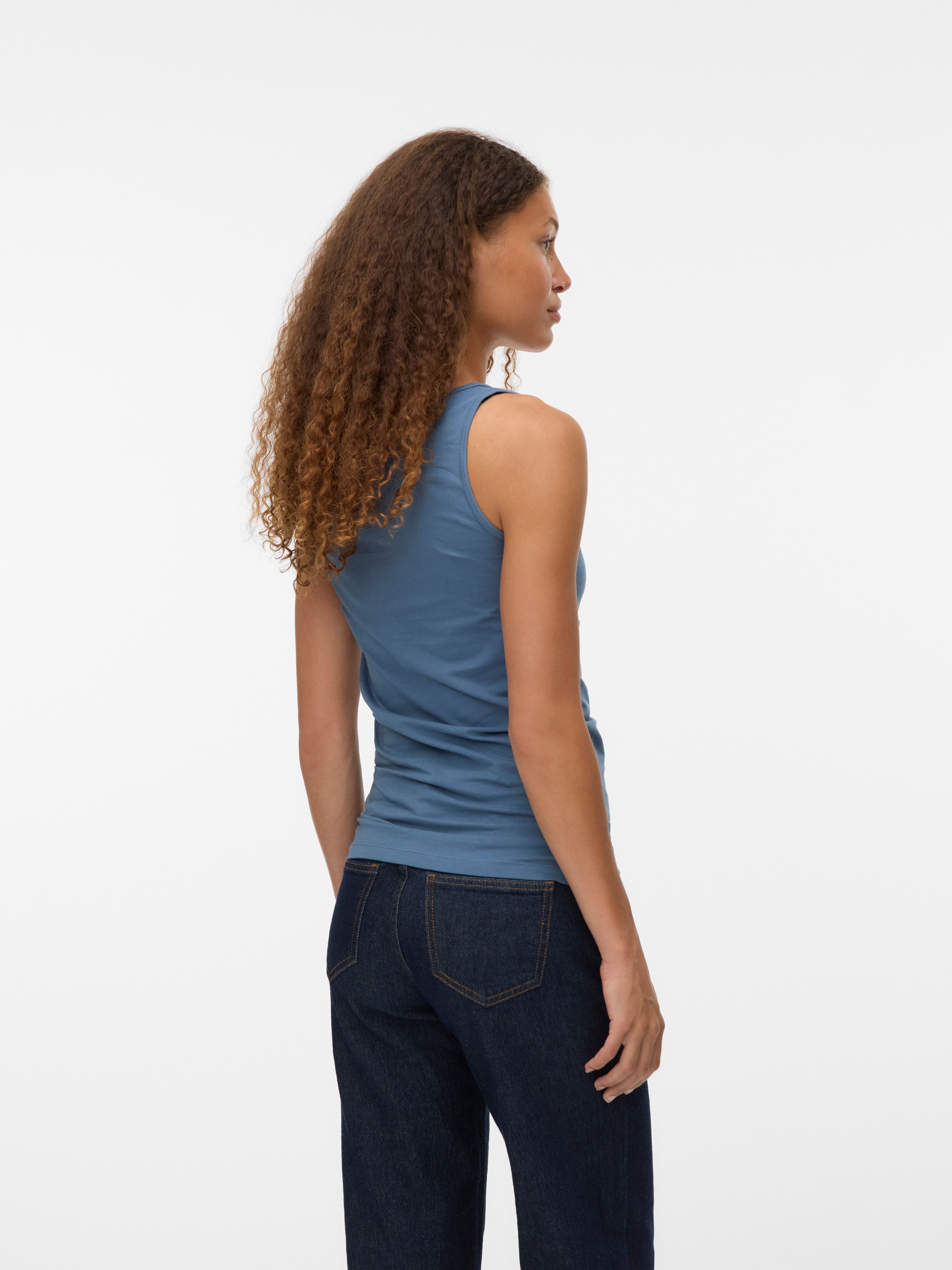 Vero Moda Tanktop "VMLULU LONG TANK TOP JRS GA NOOS" Baumwollmischung, regu günstig online kaufen