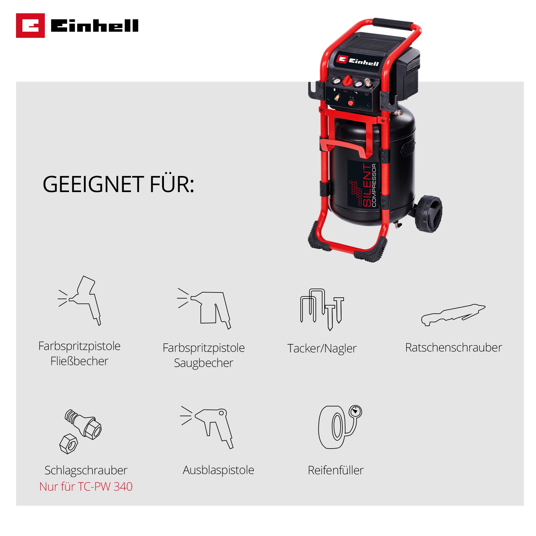 Einhell Kompressor »TE-AC 270/50 Silent«