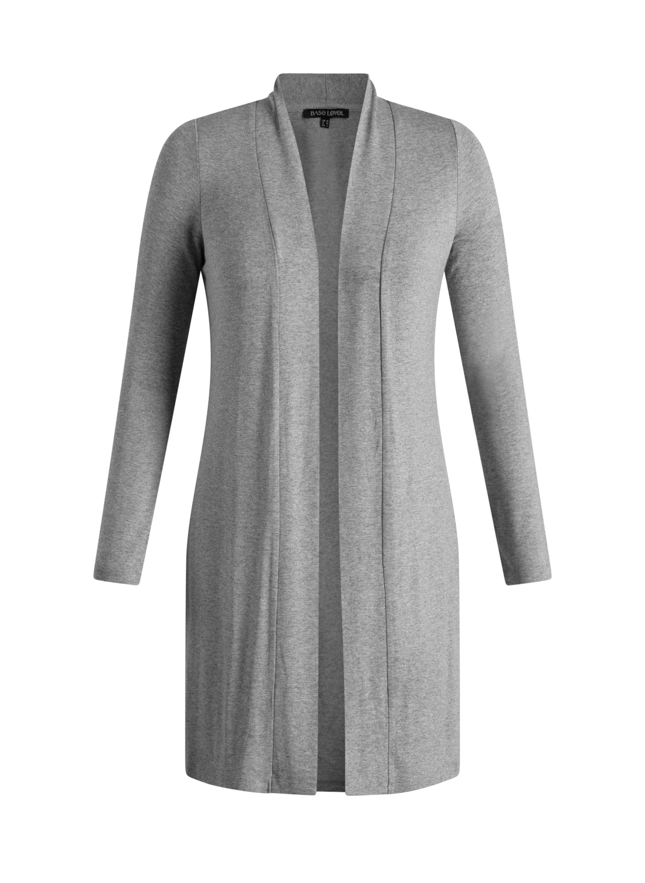 Base Level Curvy Longstrickjacke "Ayla long" Figurumspielende, weiche Stric günstig online kaufen