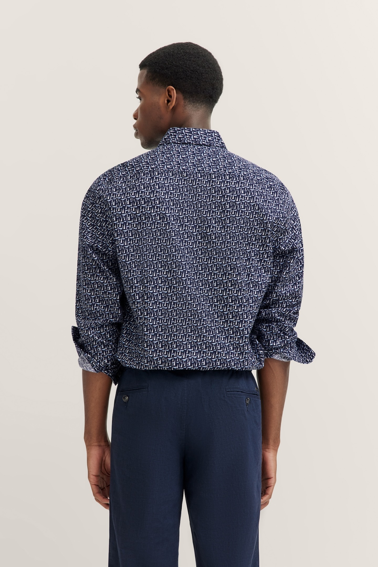 bugatti Langarmhemd, mit Button-Down-Kragen