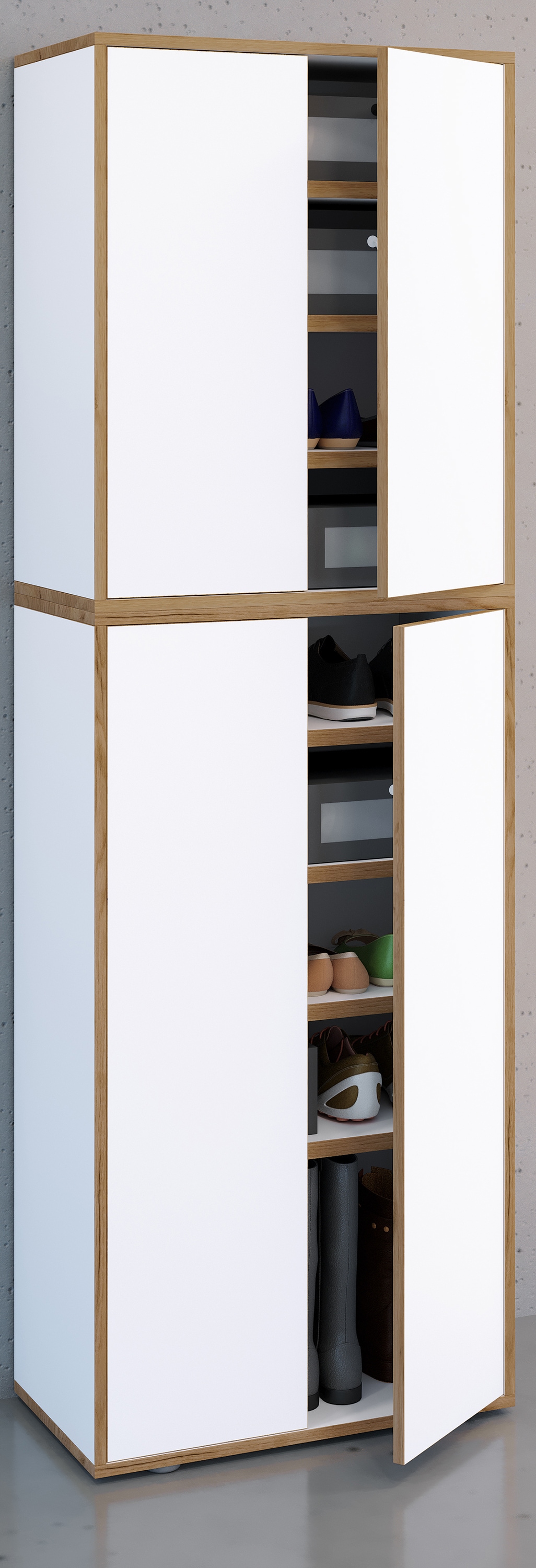 VCM Schuhschrank »XL Holz Großer Schuhschrank Schuhkommode Salia B60«