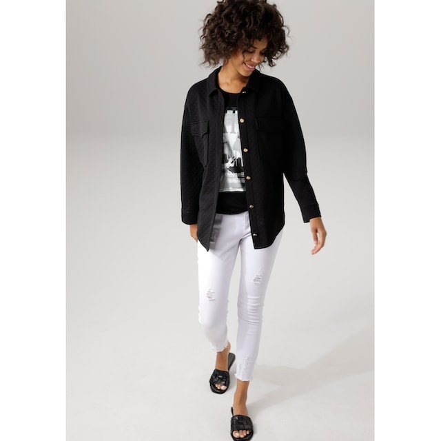 Aniston CASUAL Hemdjacke, mit trendiger Stepp-Optik online bestellen | BAUR