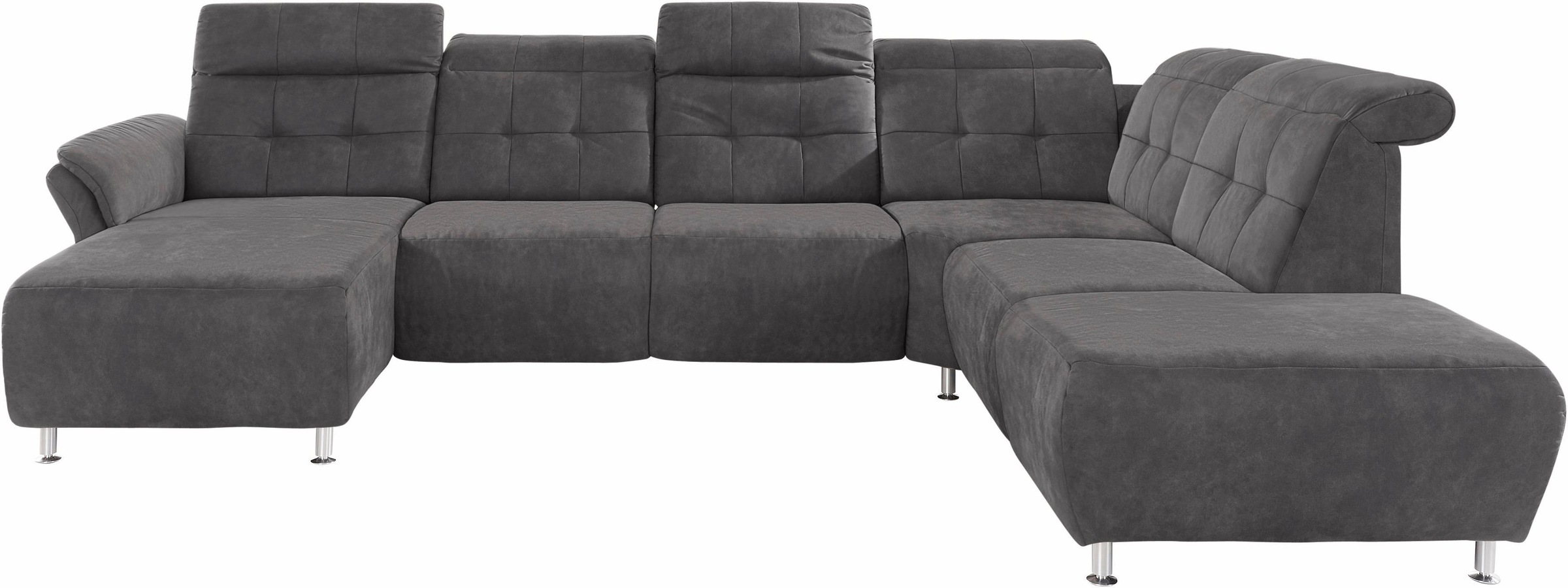 Home affaire Wohnlandschaft "Manhattan U-Form" 2 Sitze mit elektrischer Rel günstig online kaufen