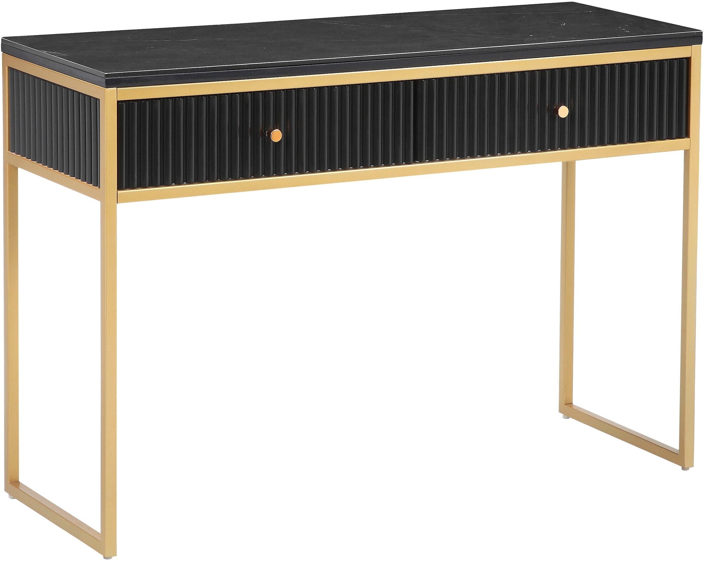 OTTO home Konsolentisch "Fleuriss" Keramikplatte, goldene Beine, FSC-zertif günstig online kaufen