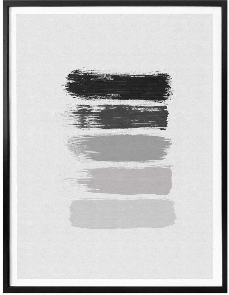 Wall-Art Poster »50 Shades Grey (1 Poster of Grau«, | Bilderrahmen St.), Grafik, ohne Schwarz BAUR