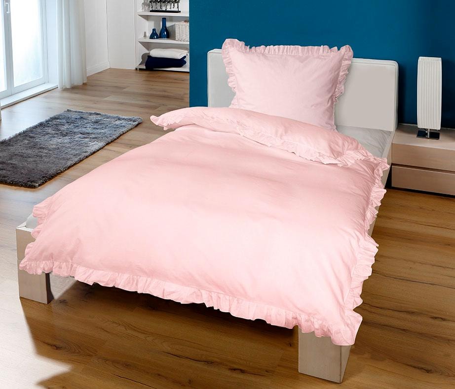 Gold-Line Bettwäsche "Rüschen in Gr. 135x200 cm" 2 Stk. tlg. Bettwäsche aus günstig online kaufen