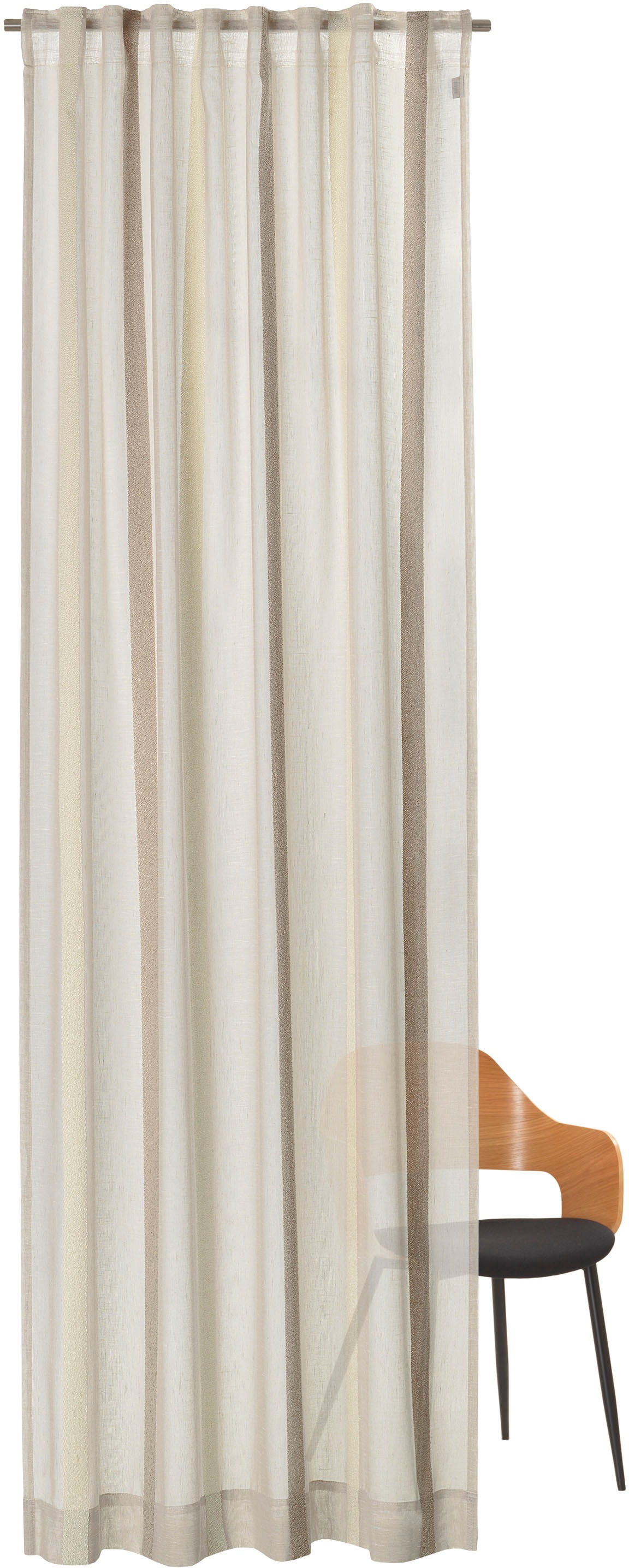 SCHÖNER WOHNEN-Kollektion Vorhang "Linear" verdeckte Schlaufen 1 Stk. tlg. günstig online kaufen