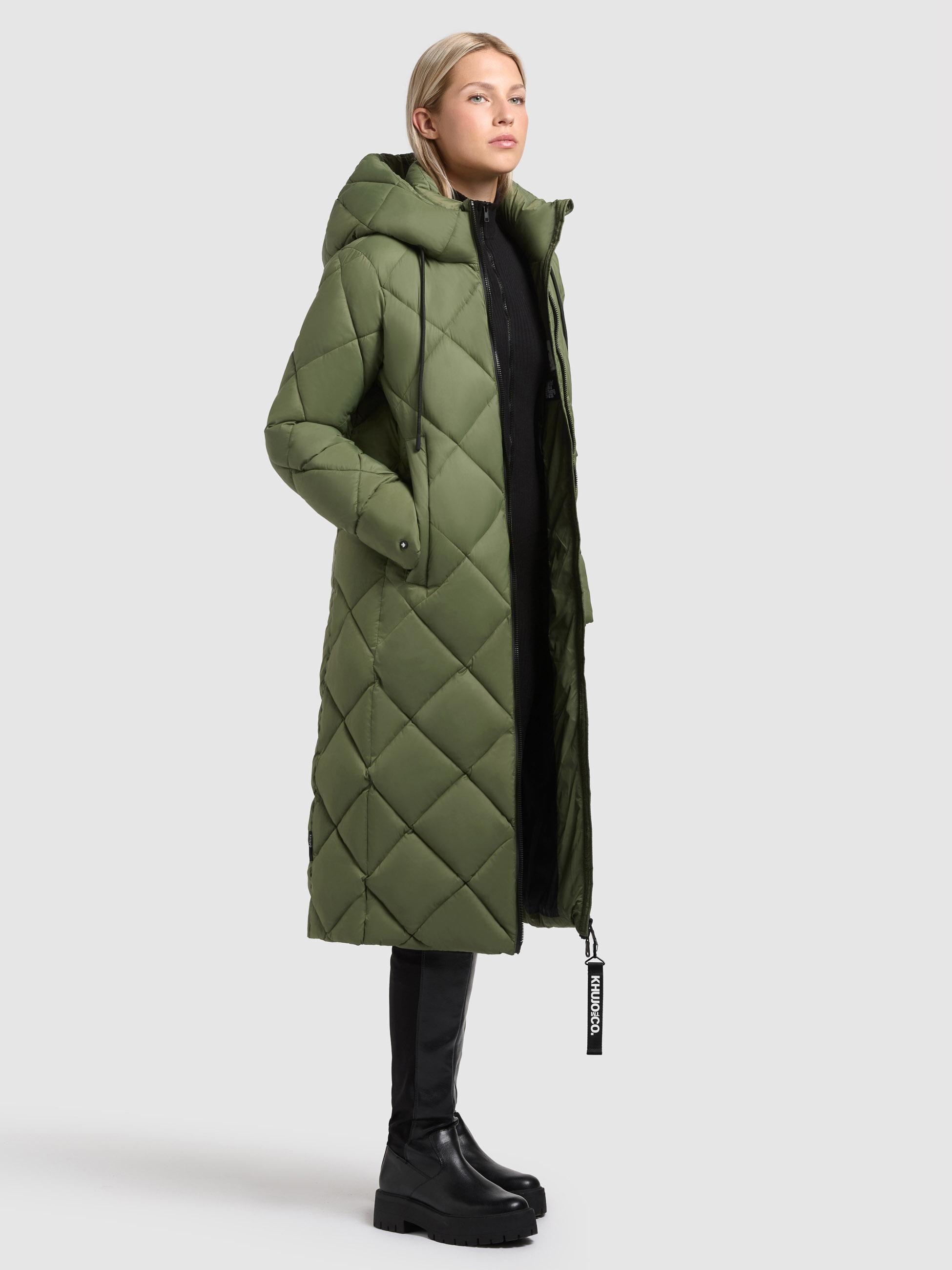 khujo Steppmantel »Cilia« Gesteppter Damen Wintermantel mit Schlüsselanhänger