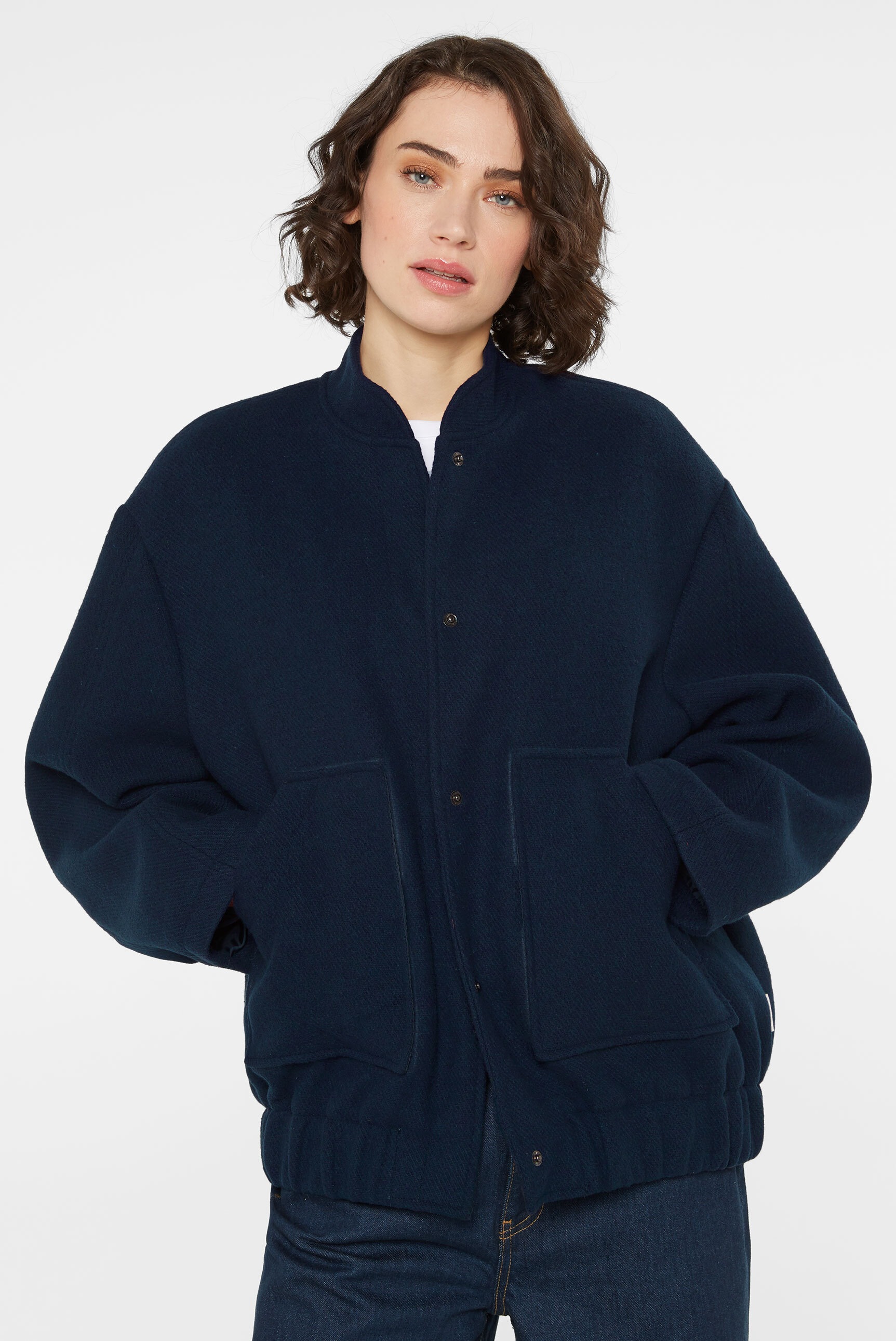 Senses.the Label Damen Bomberjacke Blau L/XL 3