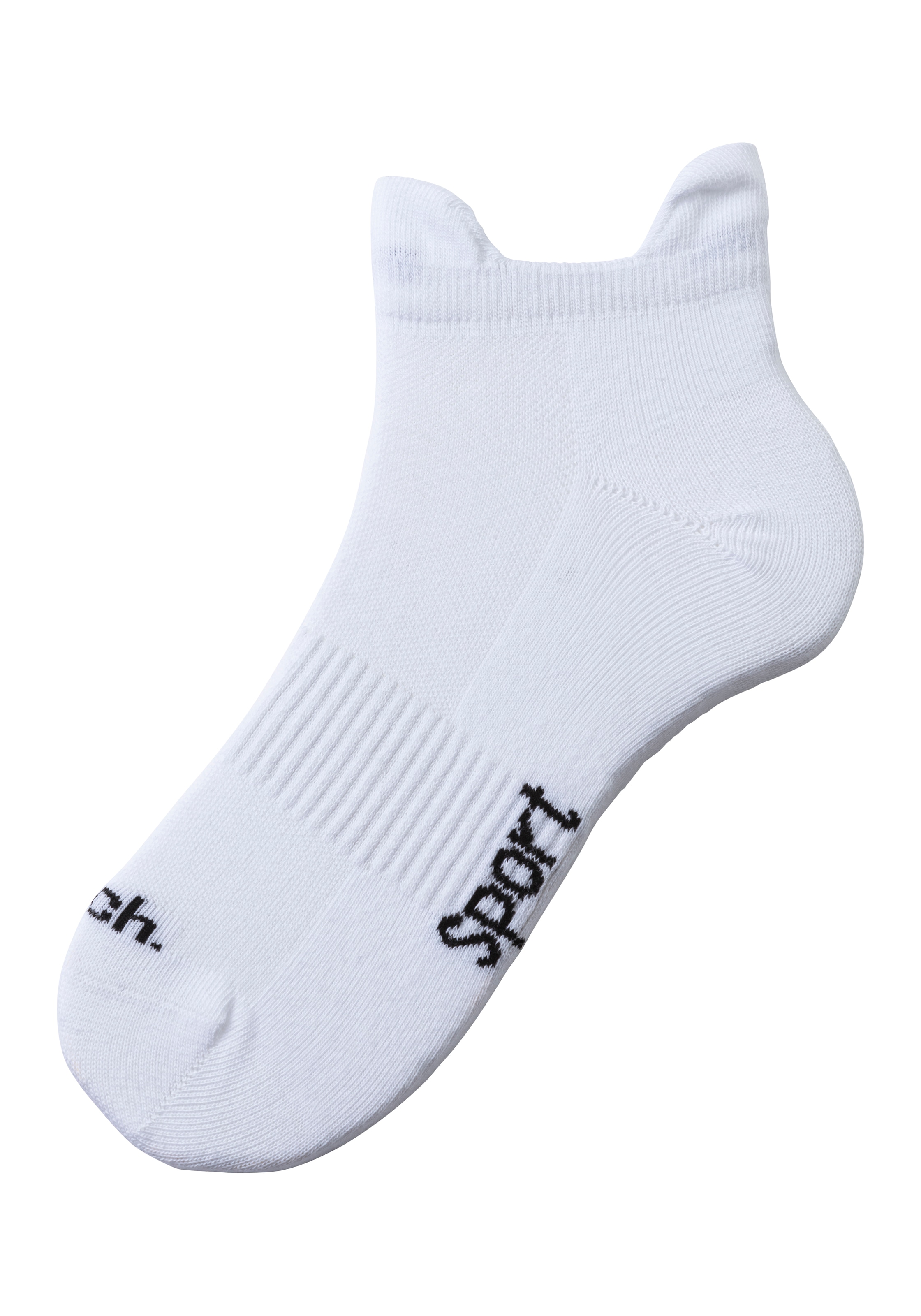 Bench. Sneakersocken, (Packung, 6 Paar), mit feiner Mesh Konstruktion und Mittelfußgummi