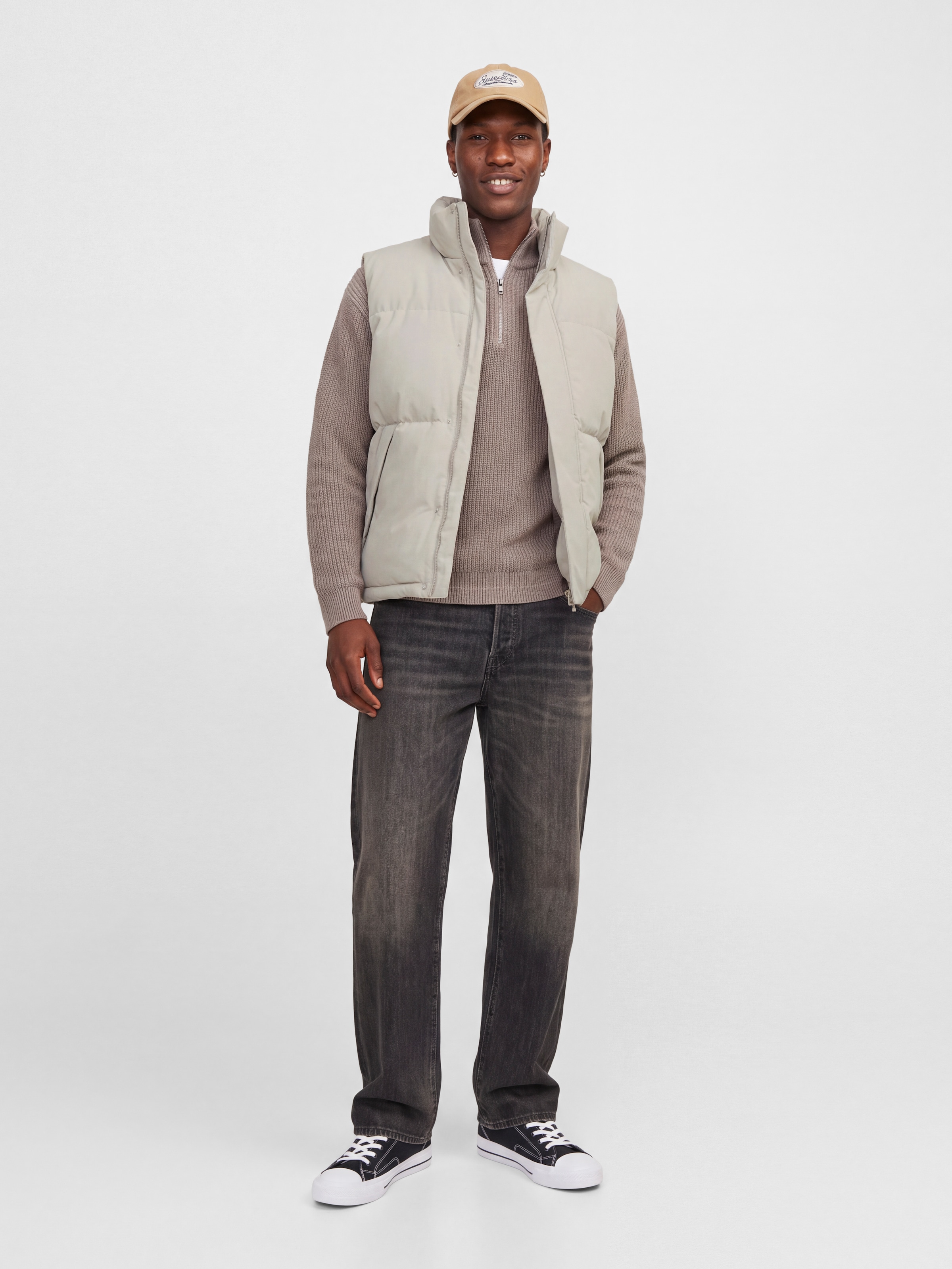 Jack & Jones Steppweste »JJESOHO BODYWARMER AW26 SN« Kunstfaser, mit Stehkragen