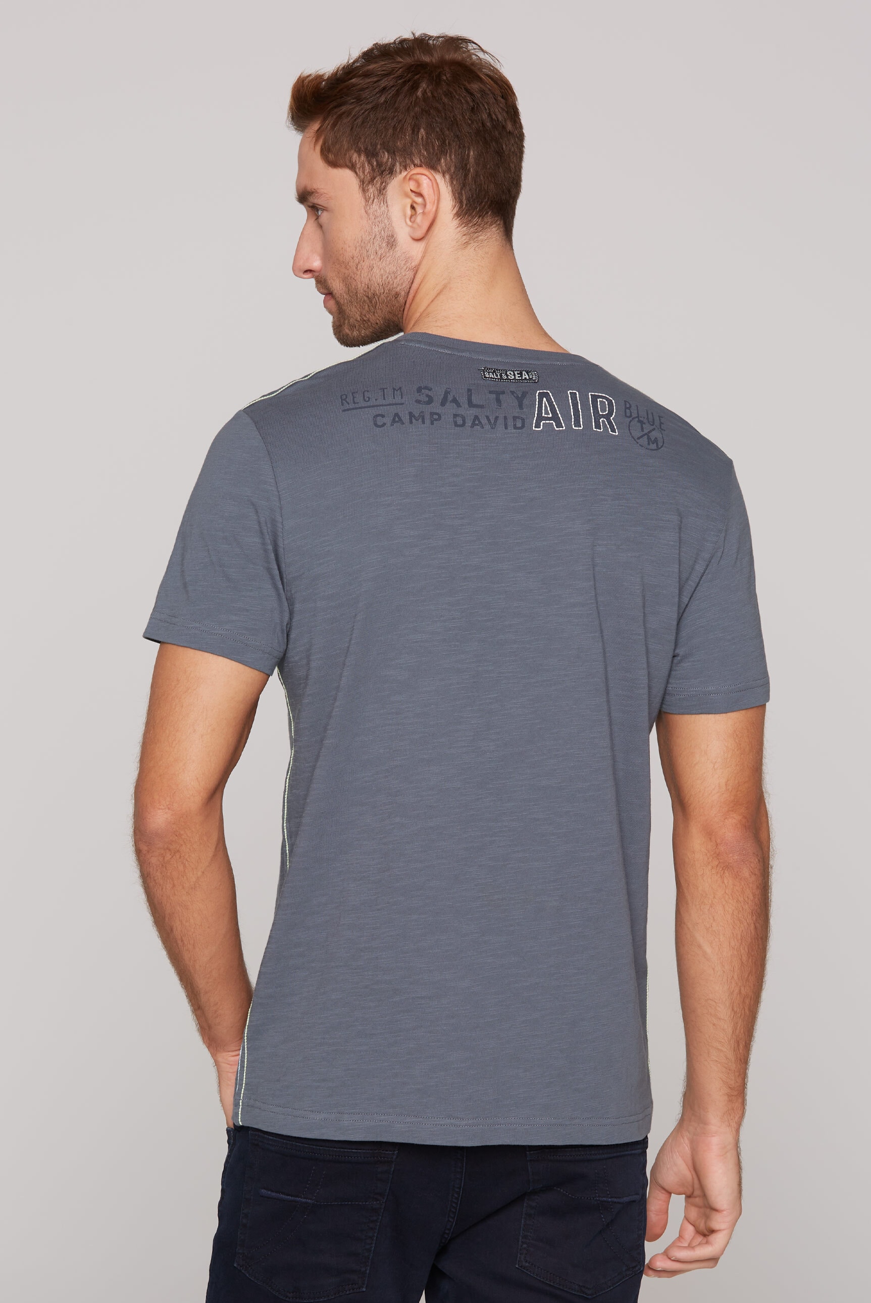 CAMP DAVID Rundhalsshirt, aus Baumwolle