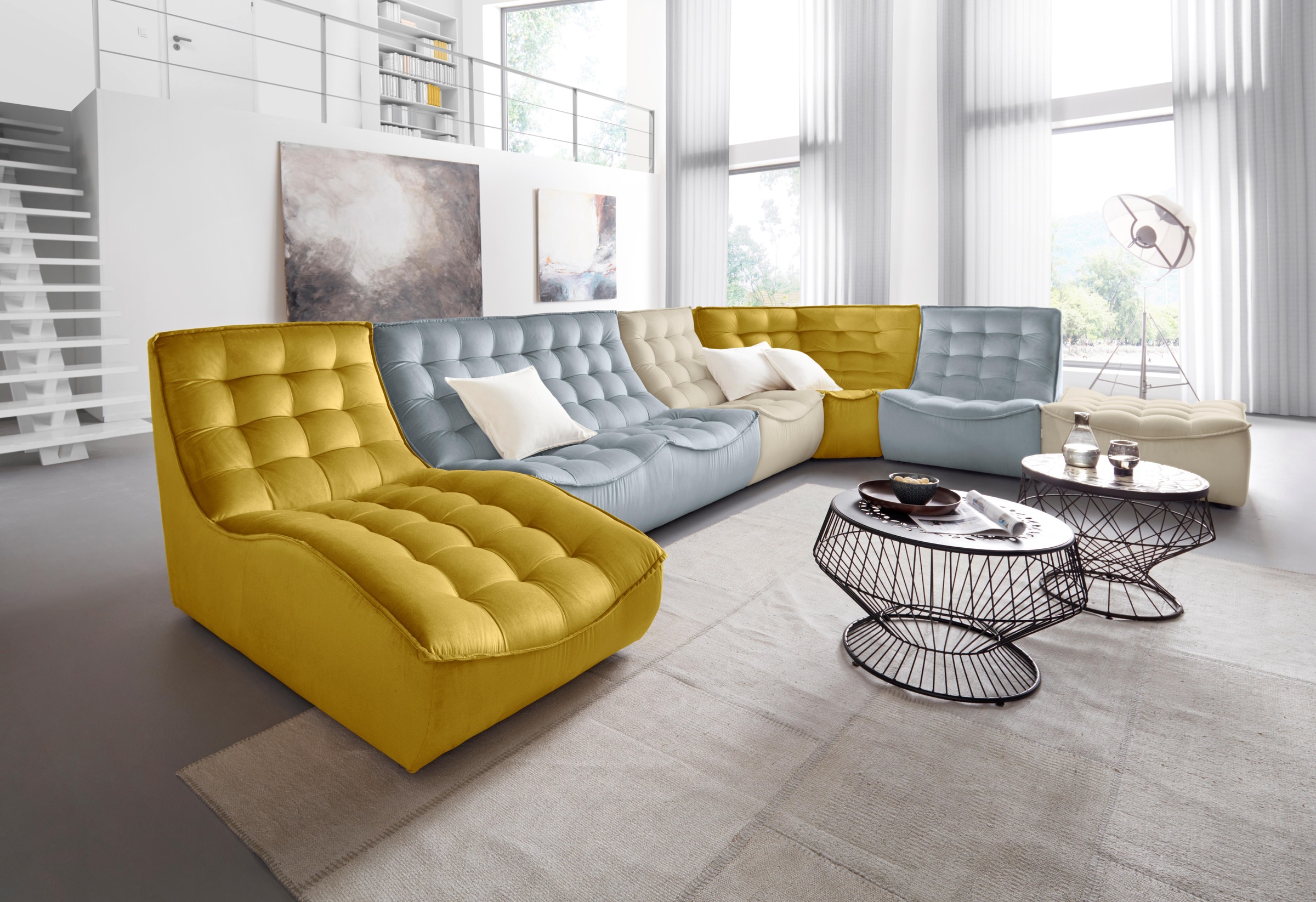 CALIA ITALIA 2-Sitzer »Banjo, italienisches Doppelsofa, als 2-Sitzer oder als Modulsofa«, Design und Komfort im Einklang