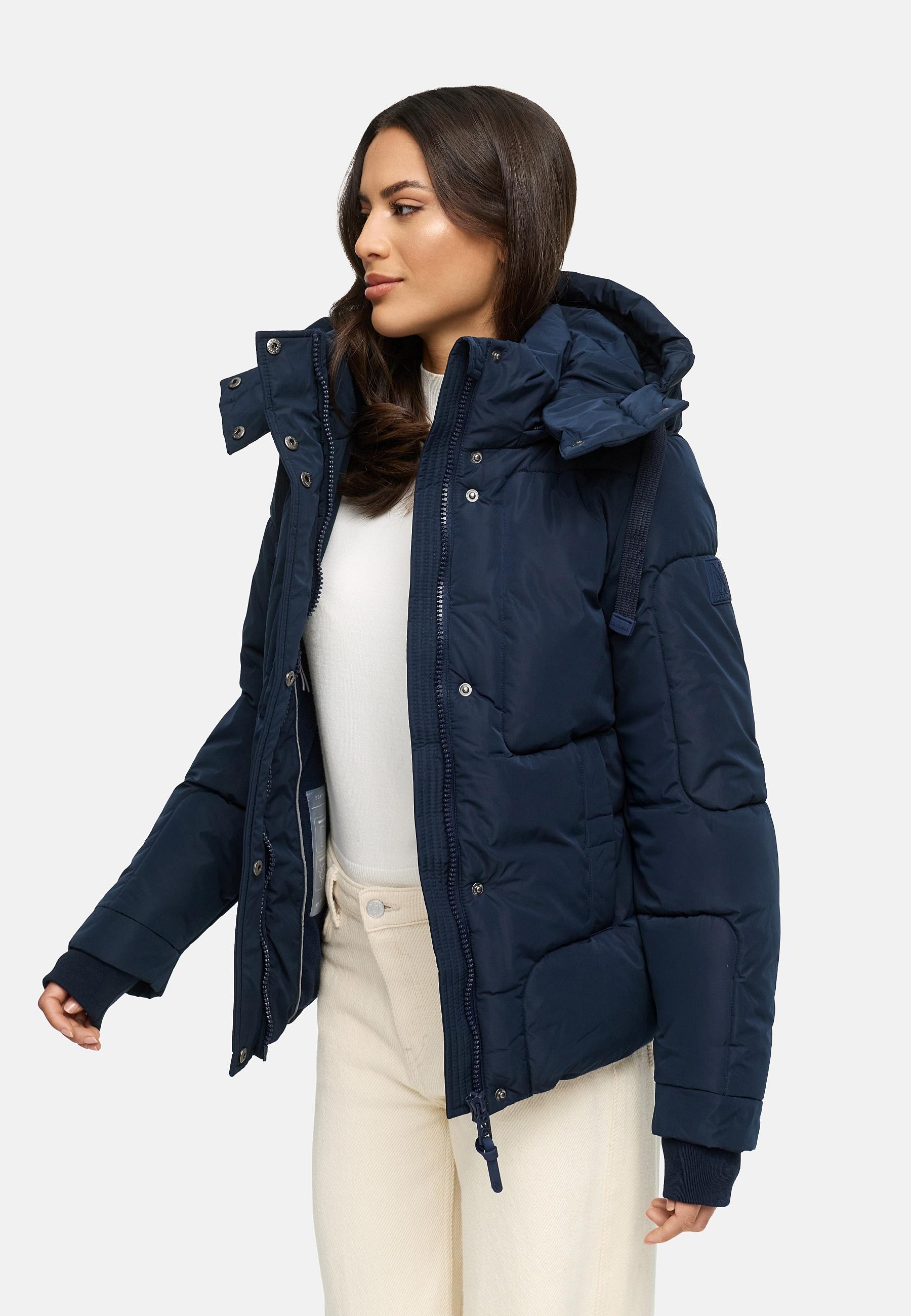 Navahoo Steppjacke »Zauberlicht 14«, mit Kapuze, Winterjacke mit abnehmbarer Kapuze und Fleece-Futter