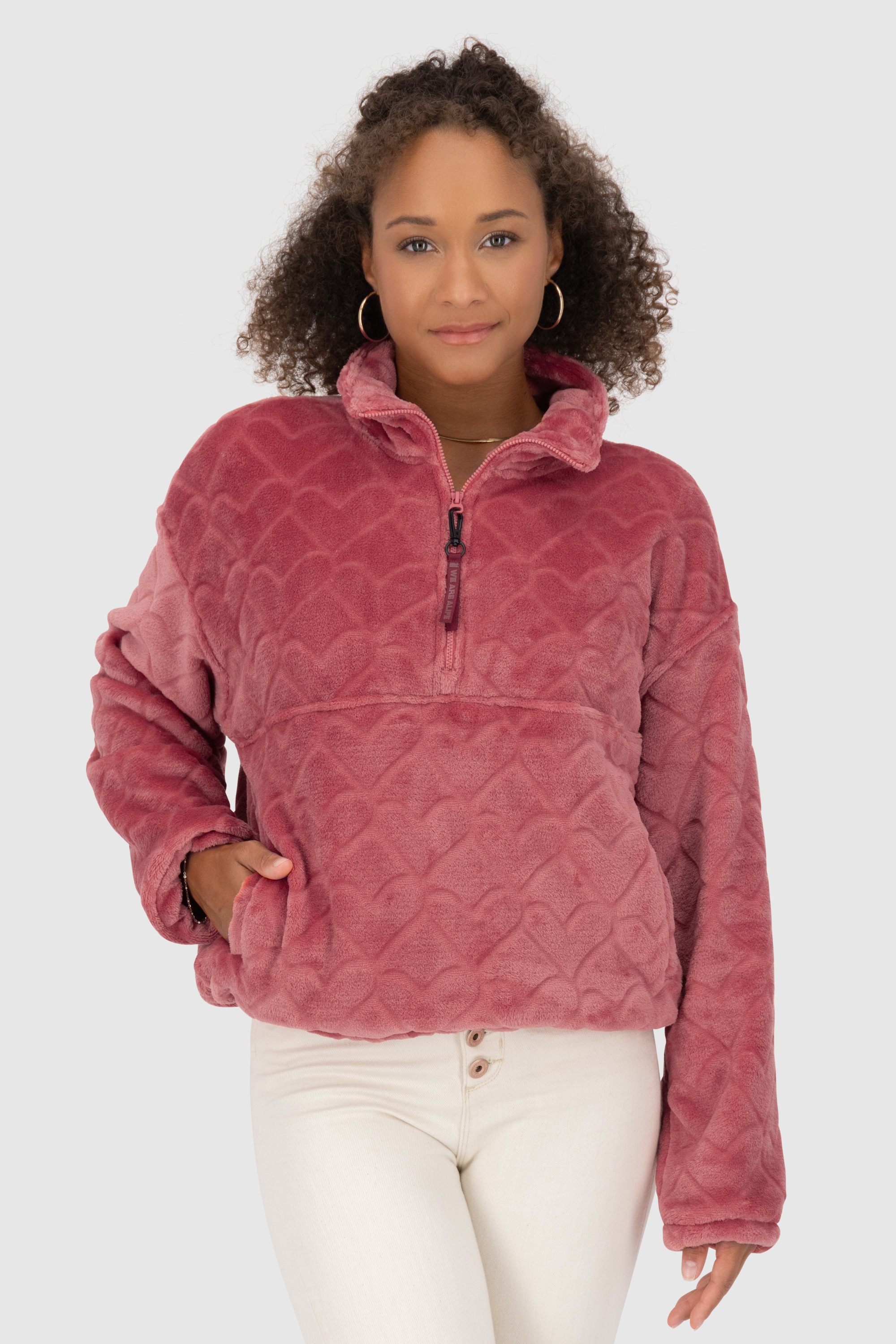Alife & Kickin Sweatshirt "Damen LilianAK G", Kuschliger Teddy Pullover mit günstig online kaufen