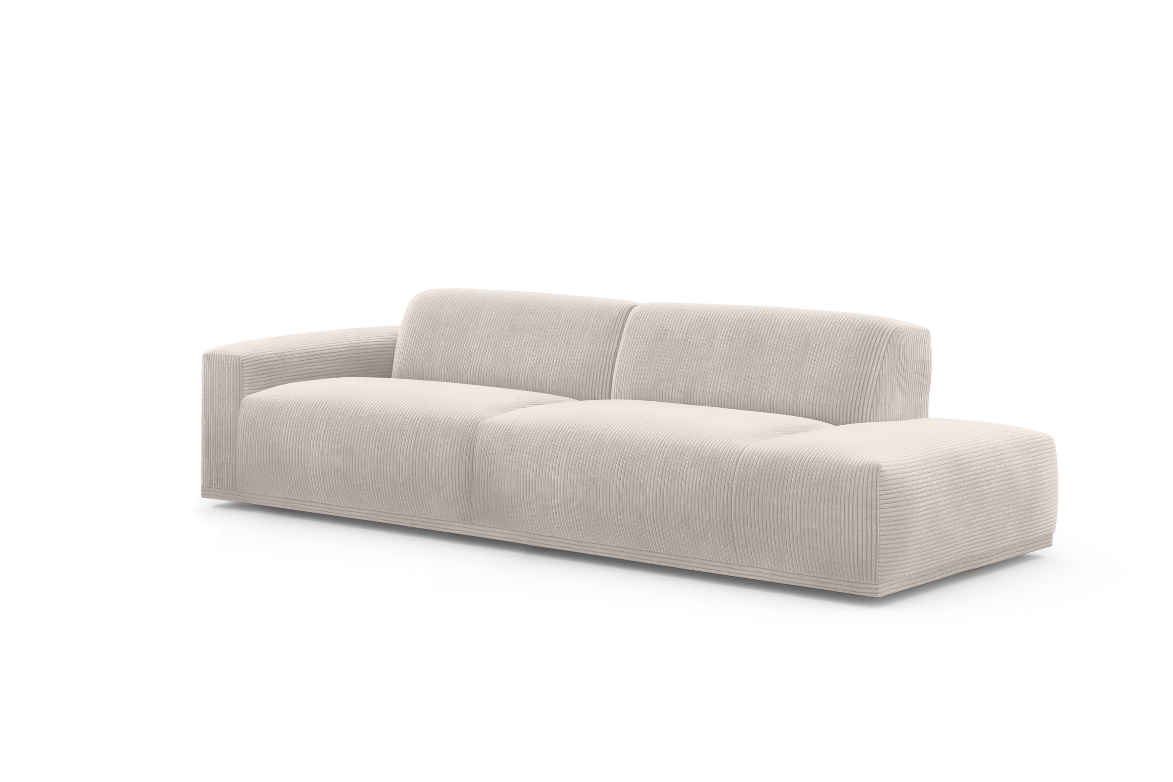 TRENDMANUFAKTUR Big-Sofa »Braga, mit hochwertigem Kaltschaum, Megasofa, in Cord erhältlich«, modernes Big-Sofa, Couch mit hohem Sitzkomfort, 277/72/107 cm (B/H/T)