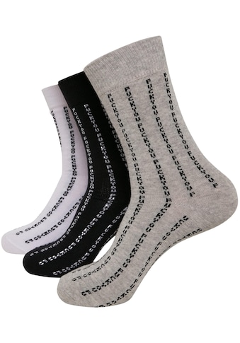 MisterTee Strümpfe »MisterTee Unisex Fuck You Socks 3-Pack«, (1 Paar)