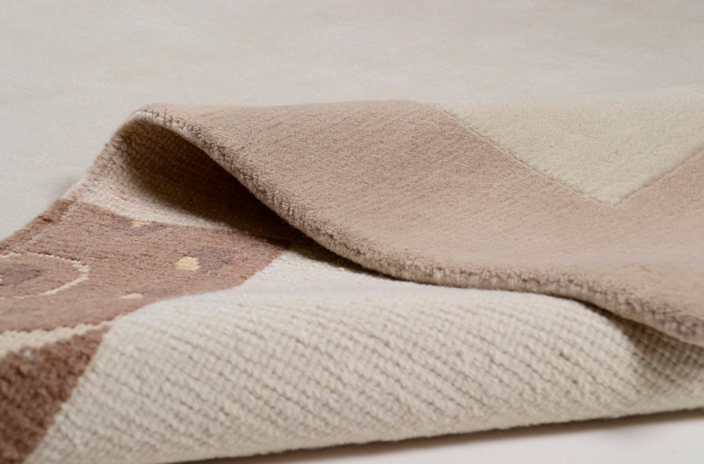 Thumbnail - THEKO Teppich "Sierra" rechteckig 14 mm Höhe handgeknüpft, mit Bordüre, ideal im Wohnzimmer & Schlafzimmer