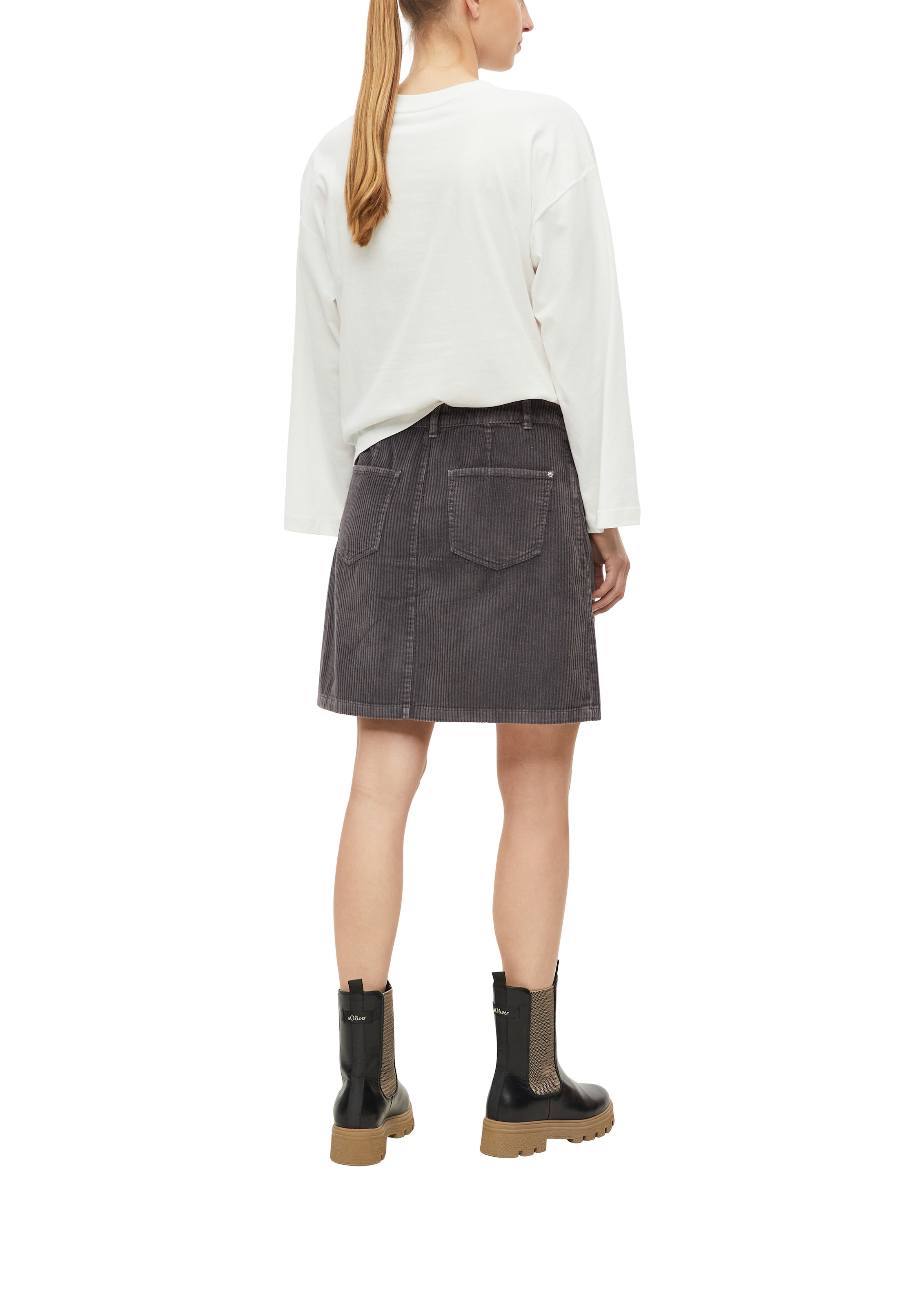 s.Oliver Cordrock Minirock im 5-Pocket-Style