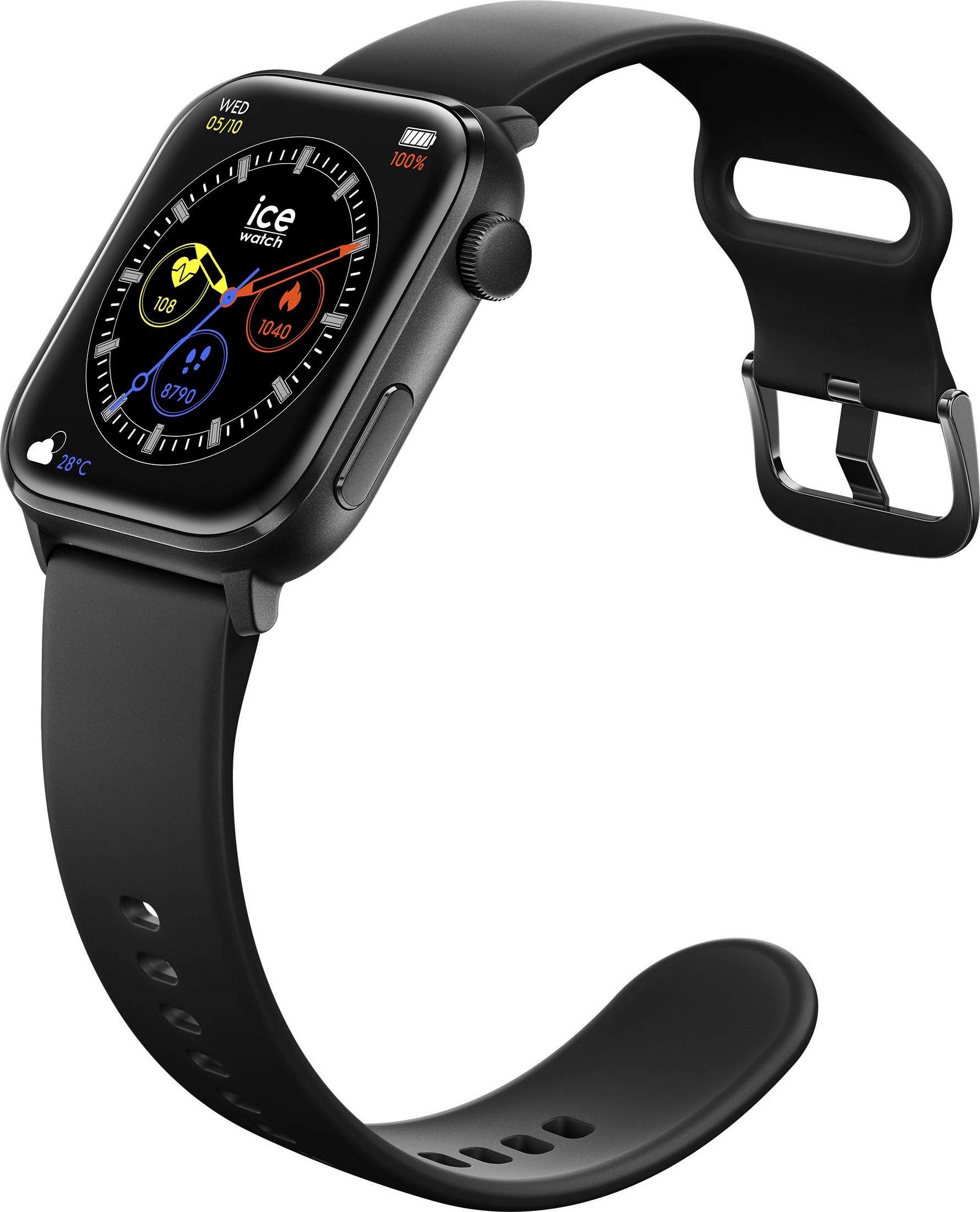 ice-watch Smartwatch »ICE smart 2.0 - 1.96«, Armbanduhr, Damenuhr, Herrenuhr, Silikonarmband)