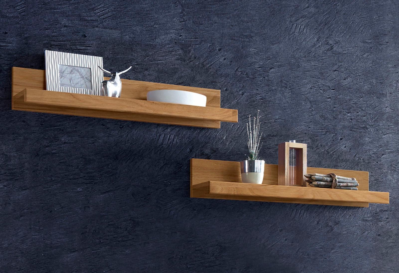 Home affaire Wandregal "Logo,teilmassiv, Breite: je 90 cm" Set, 2 Stk. tlg. günstig online kaufen