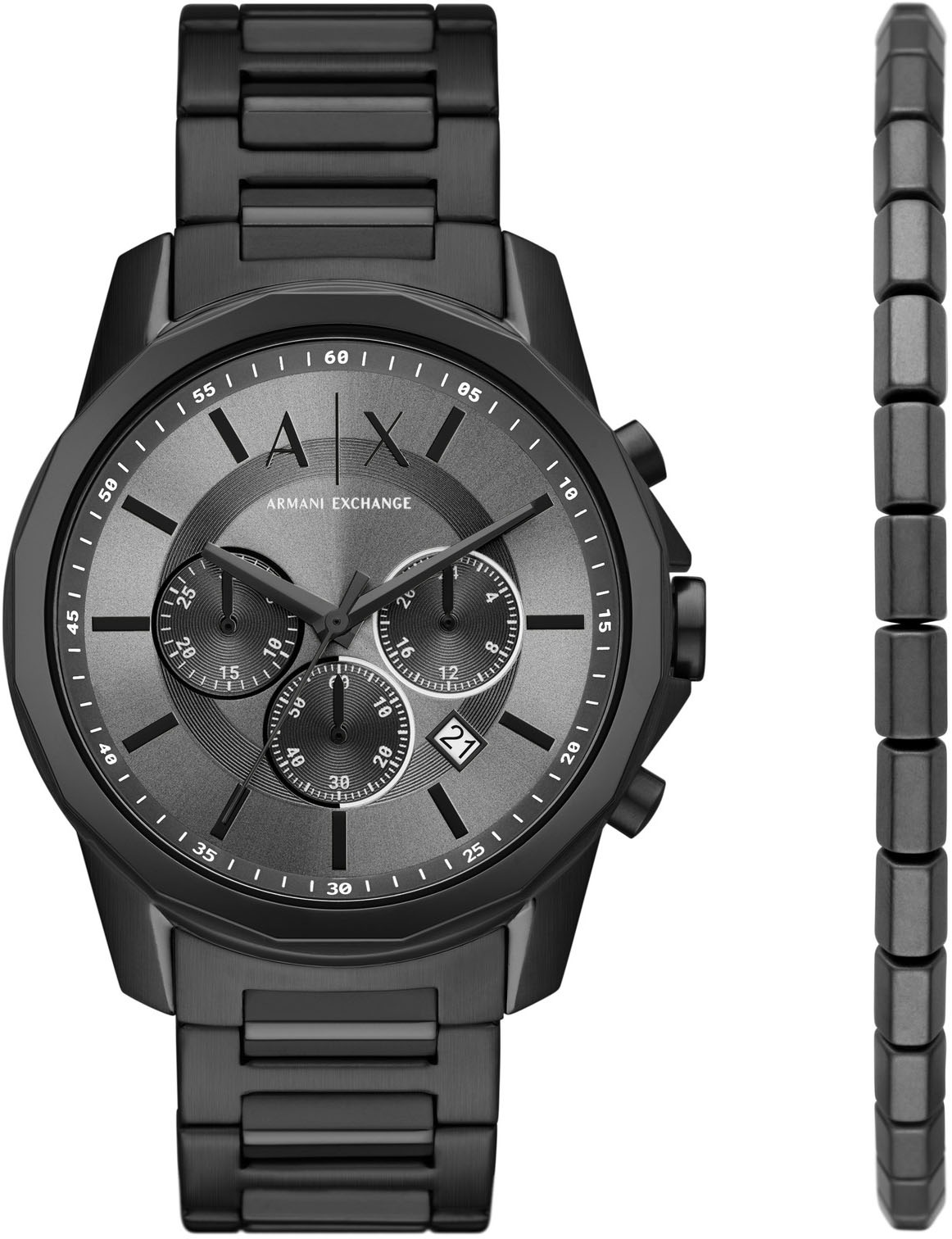 ARMANI EXCHANGE Chronograph »AX7140SET«, (Set, 2 tlg., mit Schmuckarmband) kaufen