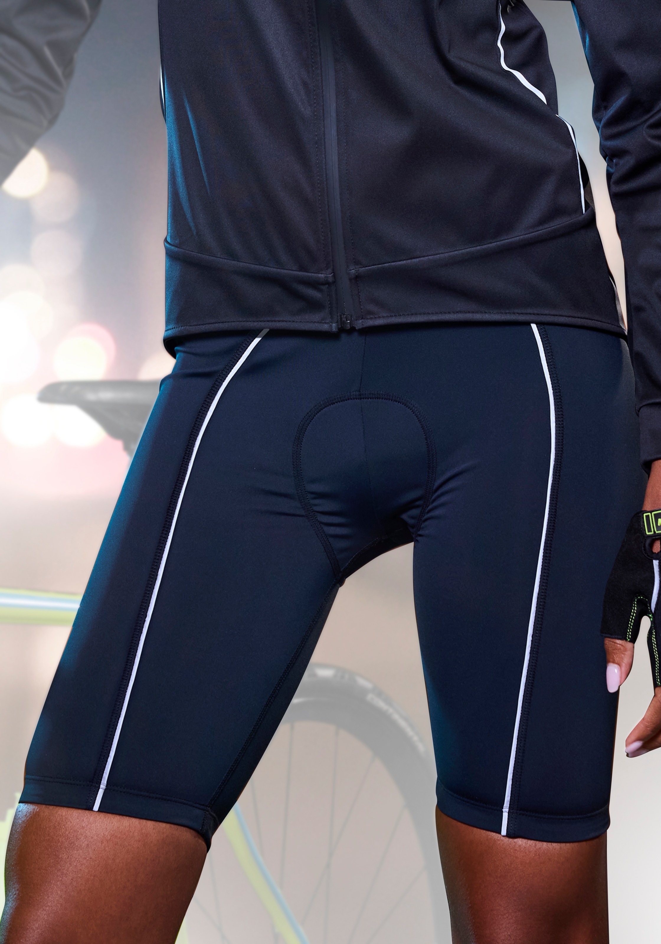 Vivance active Radhose, mit Gesäßpolster, Radsport, Radlerhose