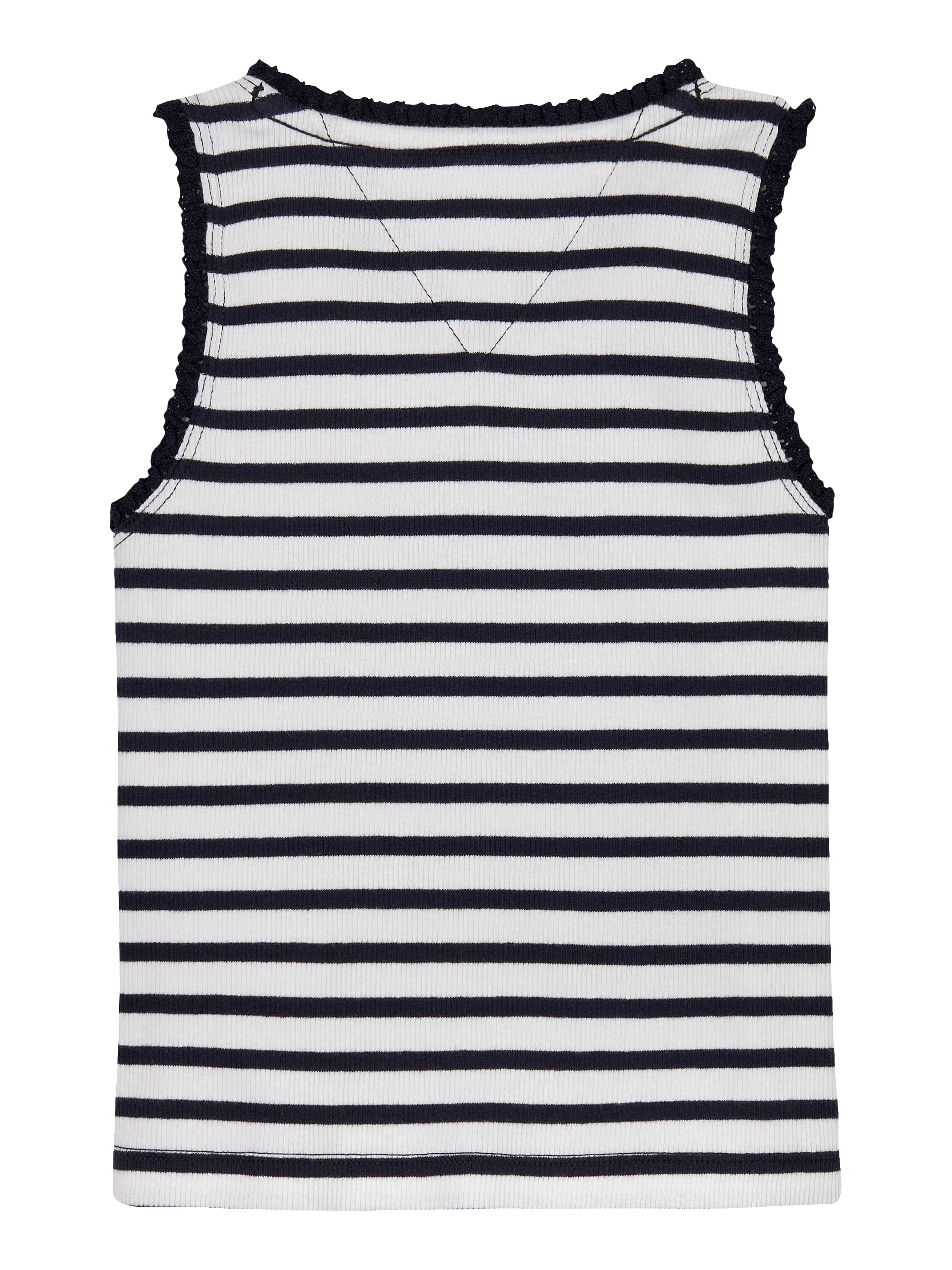 Tommy Hilfiger Tanktop »ESSENTIAL RIB LACE TANK TOP«, mit Spitze, mit Logostickerei