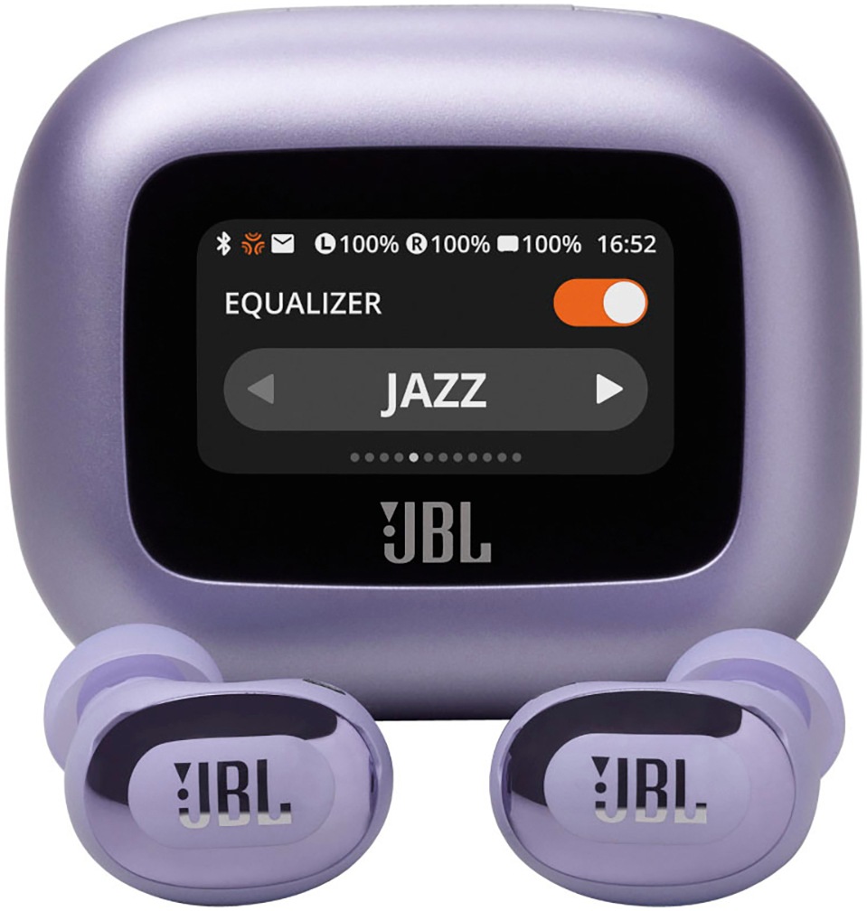 "JBL wireless In-Ear-Kopfhörer ""LIVE BUDS 3"", lila (violett), B:10cm H:6cm T:19cm, Kopfhörer, True Adaptive Noise Cancelling, IP55, Personi-Fi 3.0"