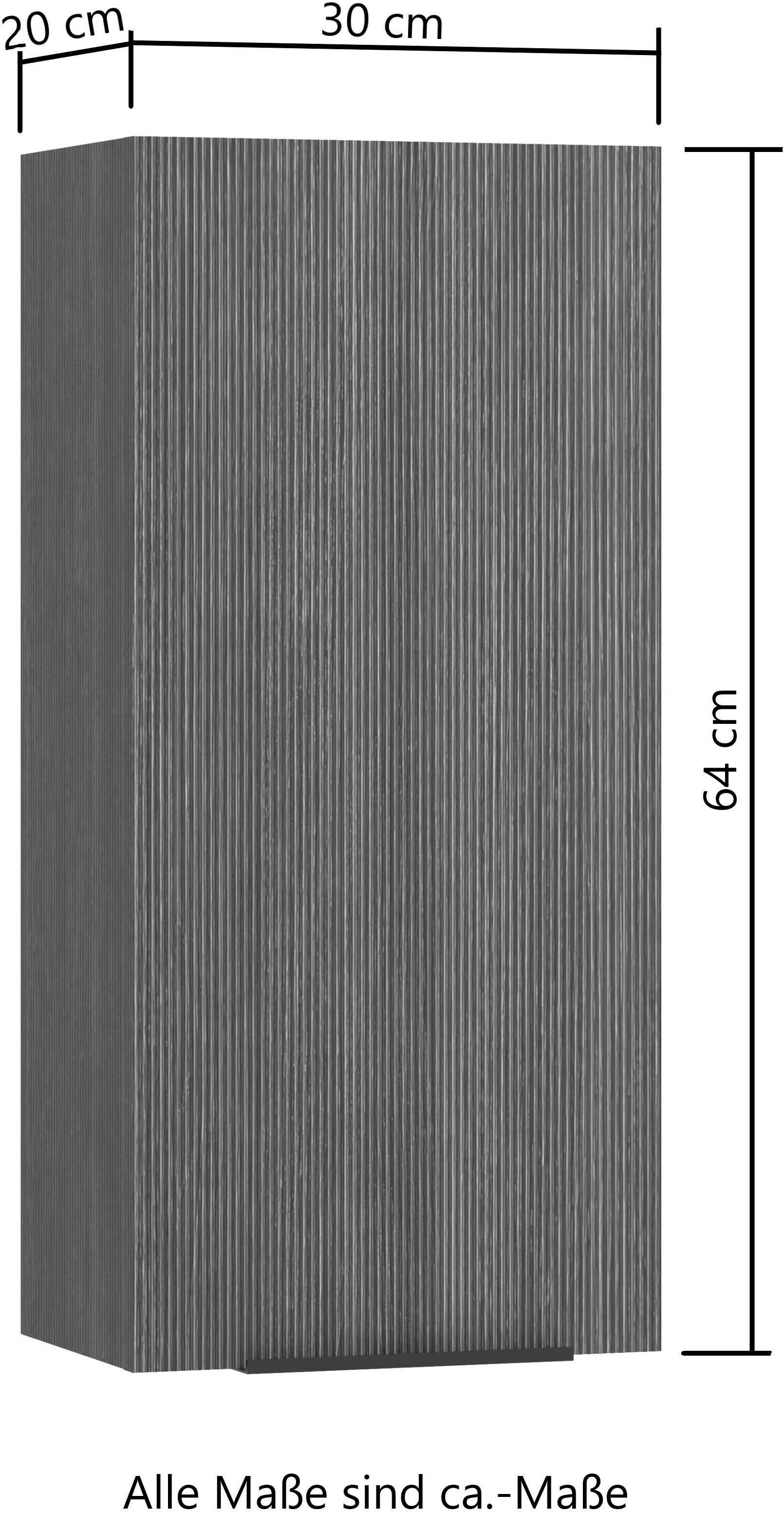 welltime Hängeschrank, Welltime, Breite 30 cm, reversibel, gedämpfte Scharniere