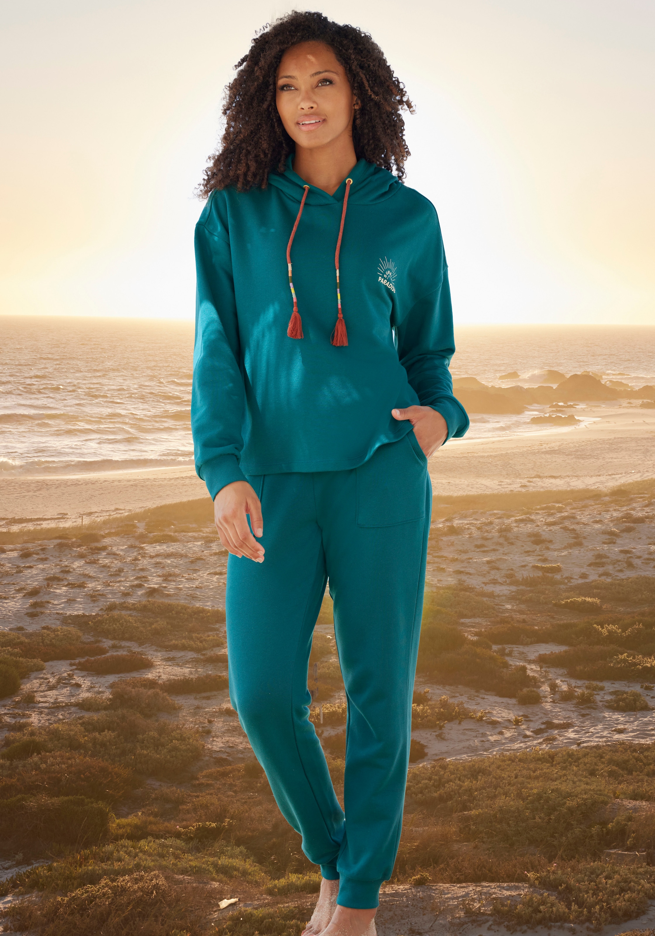 Vivance Hoodie, Kapuzensweatshirt mit Print, Loungewear