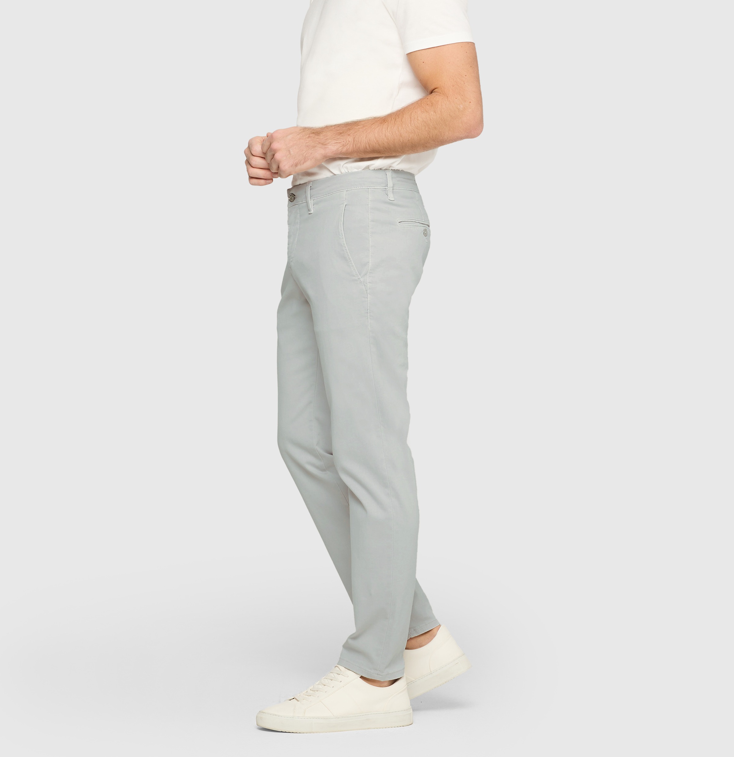 MAC Chino Driver Macflexx Light Grey 38/L30 3