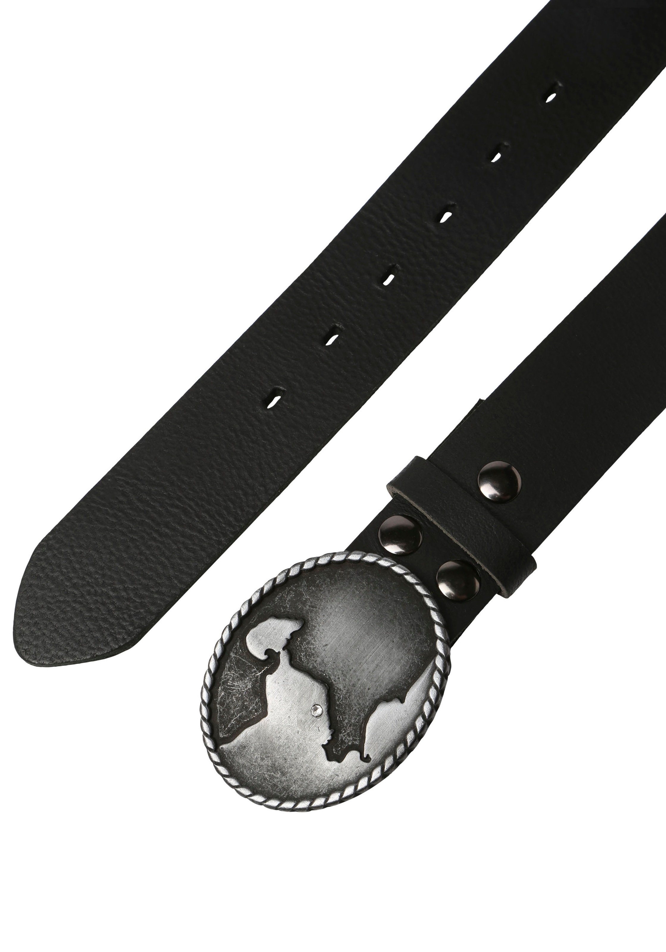 Rettungsring Gürtel Ledergürtel Schließe "Grömitz Schwarz Satiniert Mit Swa günstig online kaufen