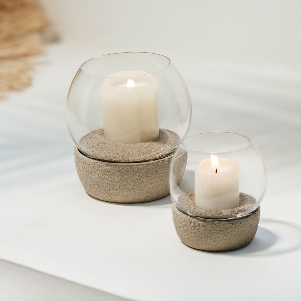 like. by Villeroy & Boch Windlicht »Windlicht Perlemor Home ø 15 x 16 cm beige«