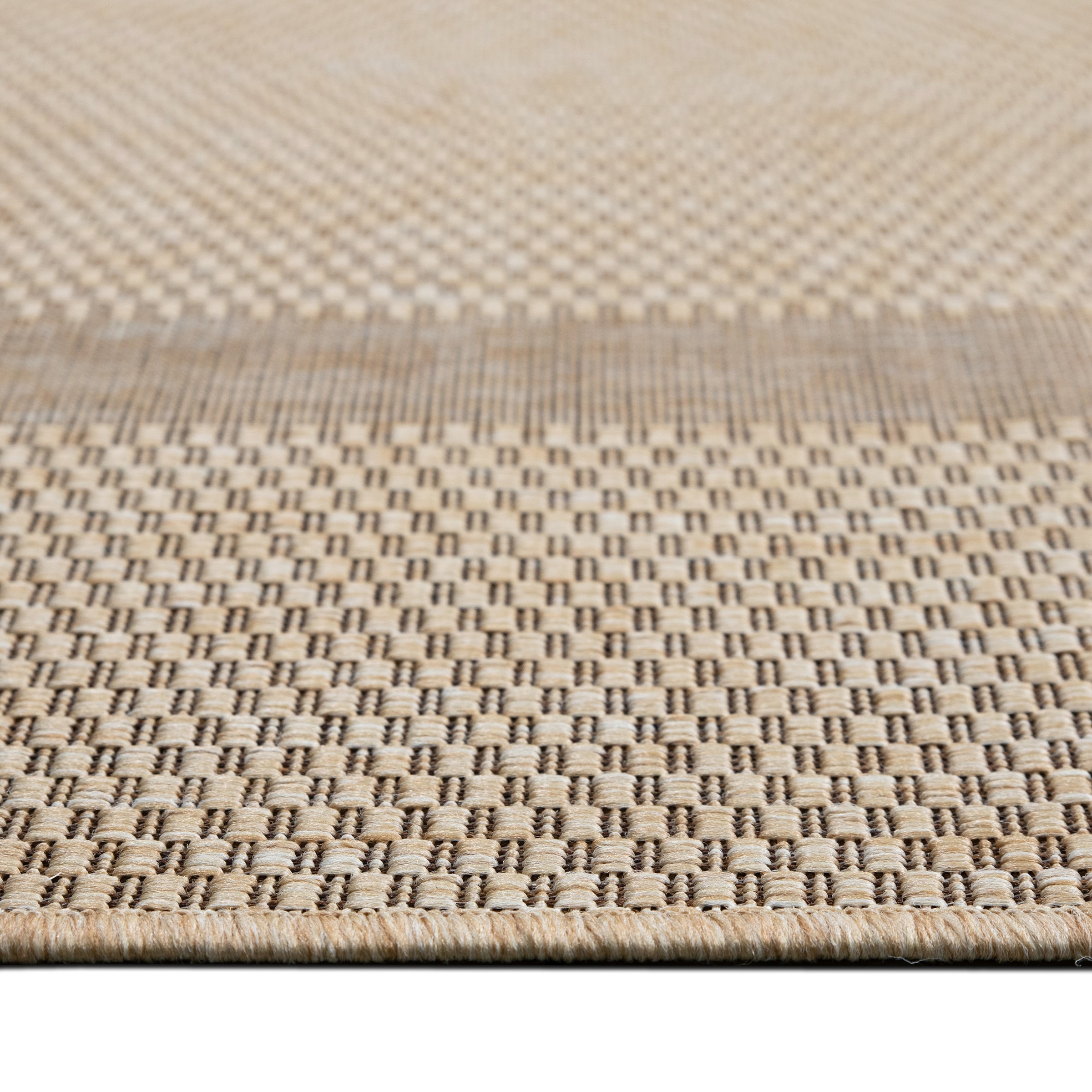 my home Teppich »Venedig Bordüre auch als Läufer erhältlich«, rechteckig, 3 mm Höhe, In- und Outdoor geeignet, Sisal-Optik, Wetterfest & UV-beständig